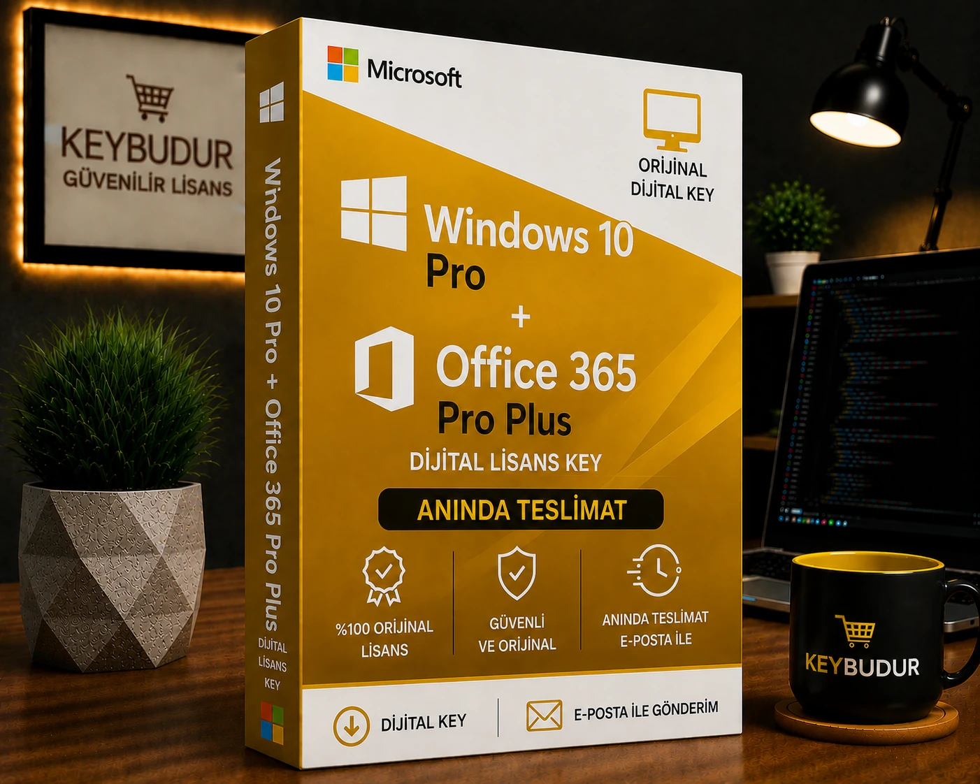 Windows 10 Pro + Office 365 Pro Plus Dijital Lisans Key