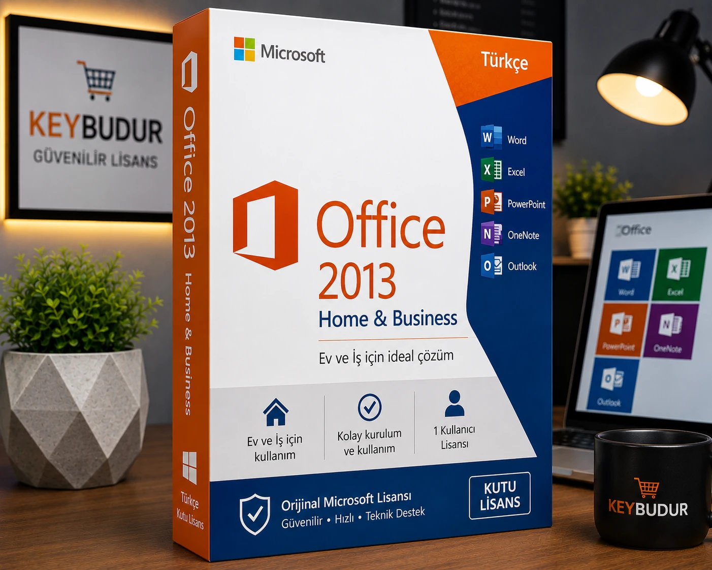 Office 2013 Home & Business Türkçe Kutu Lisans | Ev ve İş