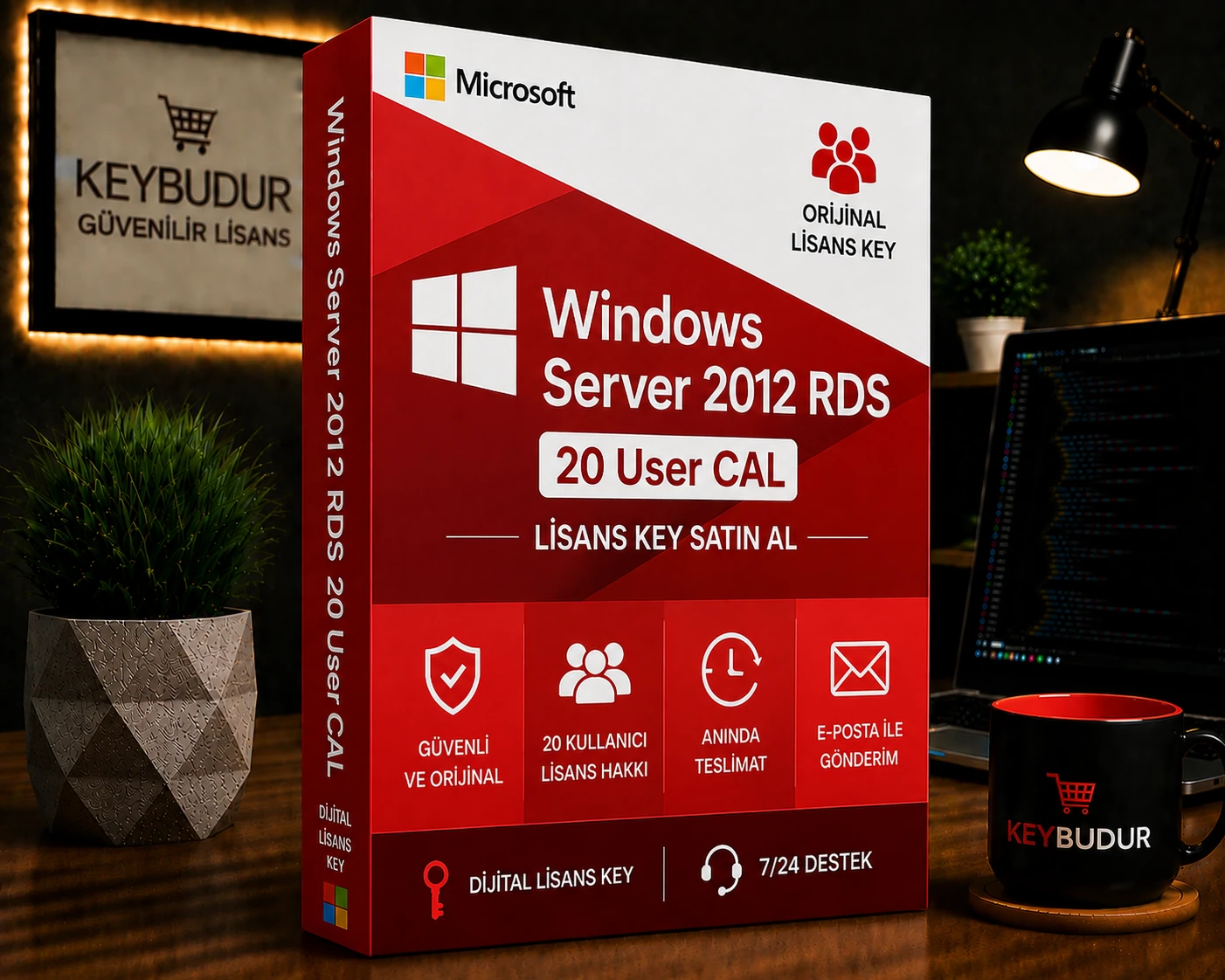 Windows Server 2012 RDS 20 User CAL Lisans Key Satın Al