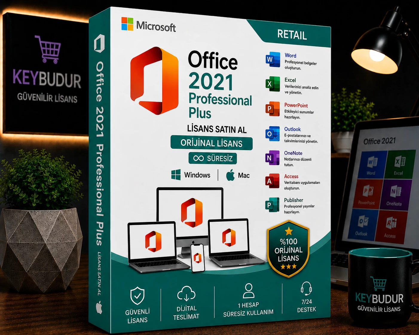 Office 2021 Professional Plus RETAIL Lisans Satın Al | Süresiz