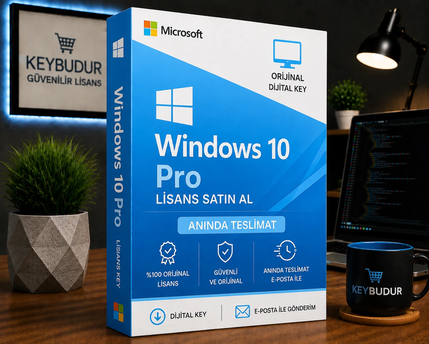 Windows 10 Pro Lisans Satın Al | Orijinal Dijital Key | Anında Teslim