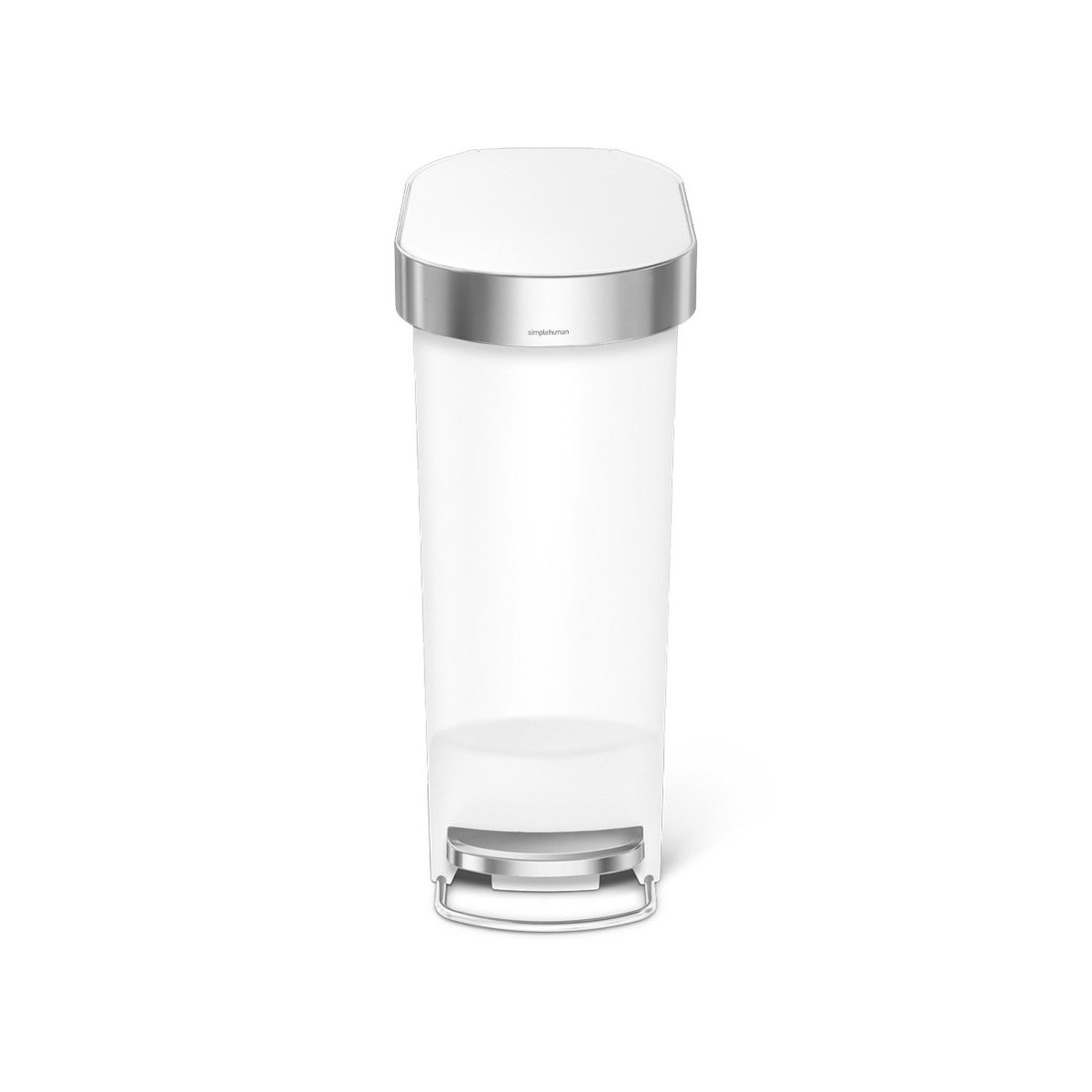 40L Slim · Plastik Çöp Kutusu - Beyaz