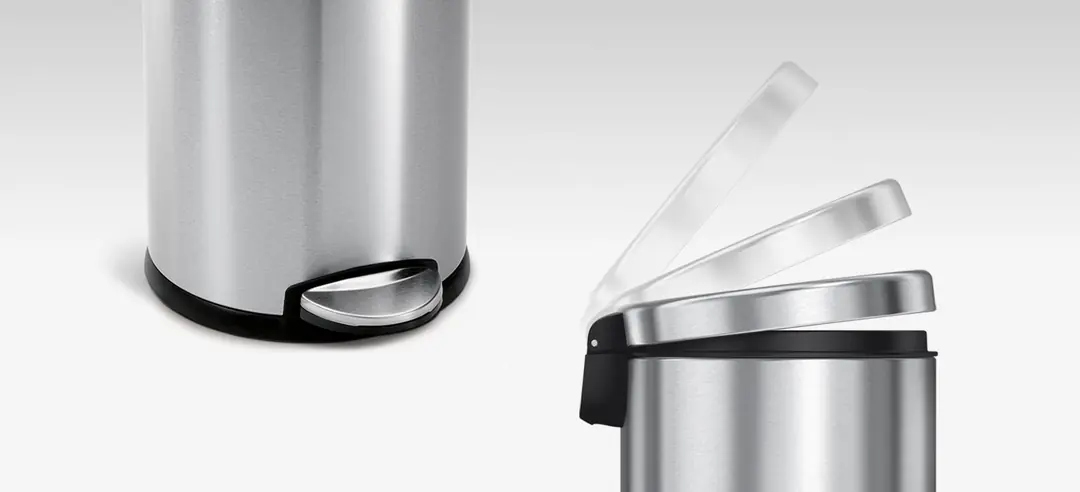 simplehuman | 4.5L Yuvarlak · Küçük Çöp Kutusu · Paslanmaz Çelik - Parlak · CW1851CB - guruhomestore (TR) CW1852-1-4-5L-kucuk-cop-kutusu-simplehuman_guruhomestore-tr