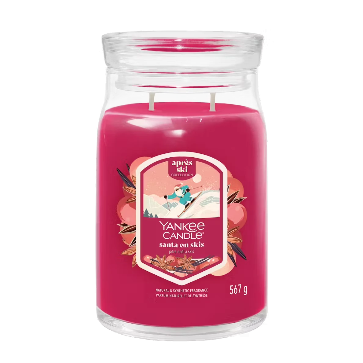 Santa on Skis - Signature Büyük Boy