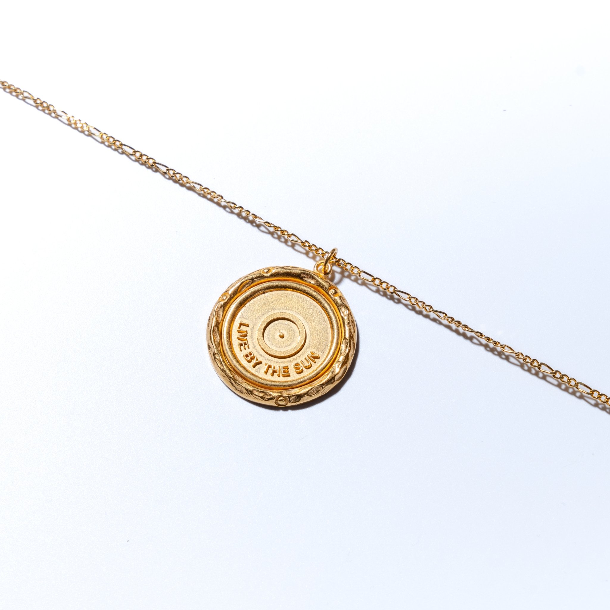 Live By The Sun Coin Necklace