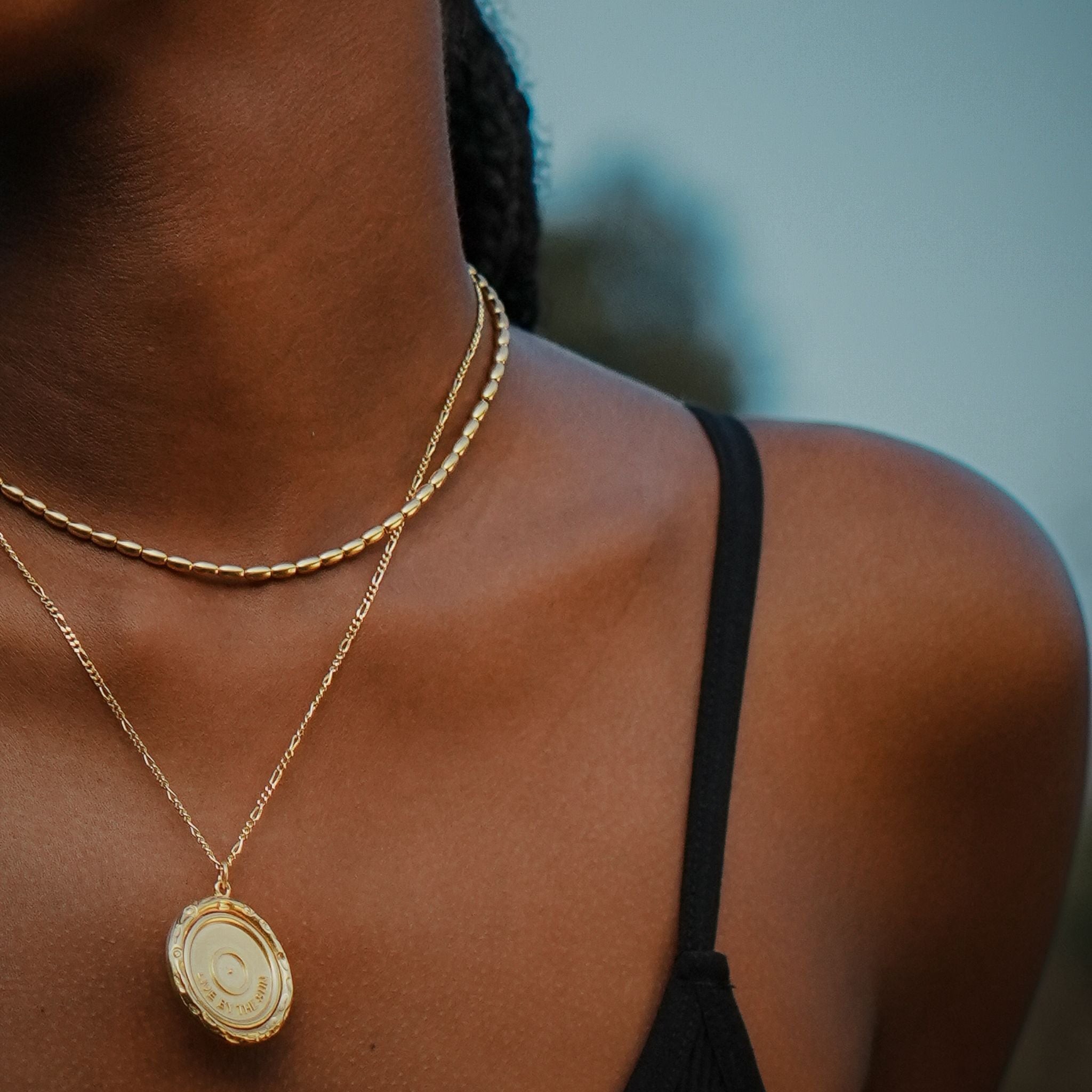 Live By The Sun Coin Necklace