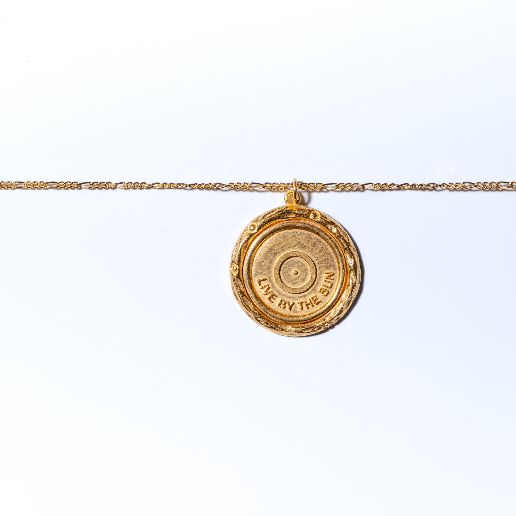 Live By The Sun Coin Necklace