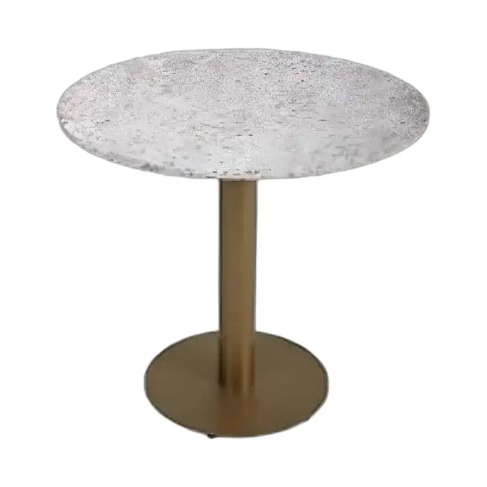 Hotel Restaurant Table Round Marble Top