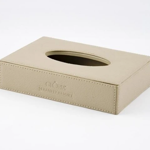 Hotel Guestroom Leather Tissue Holder