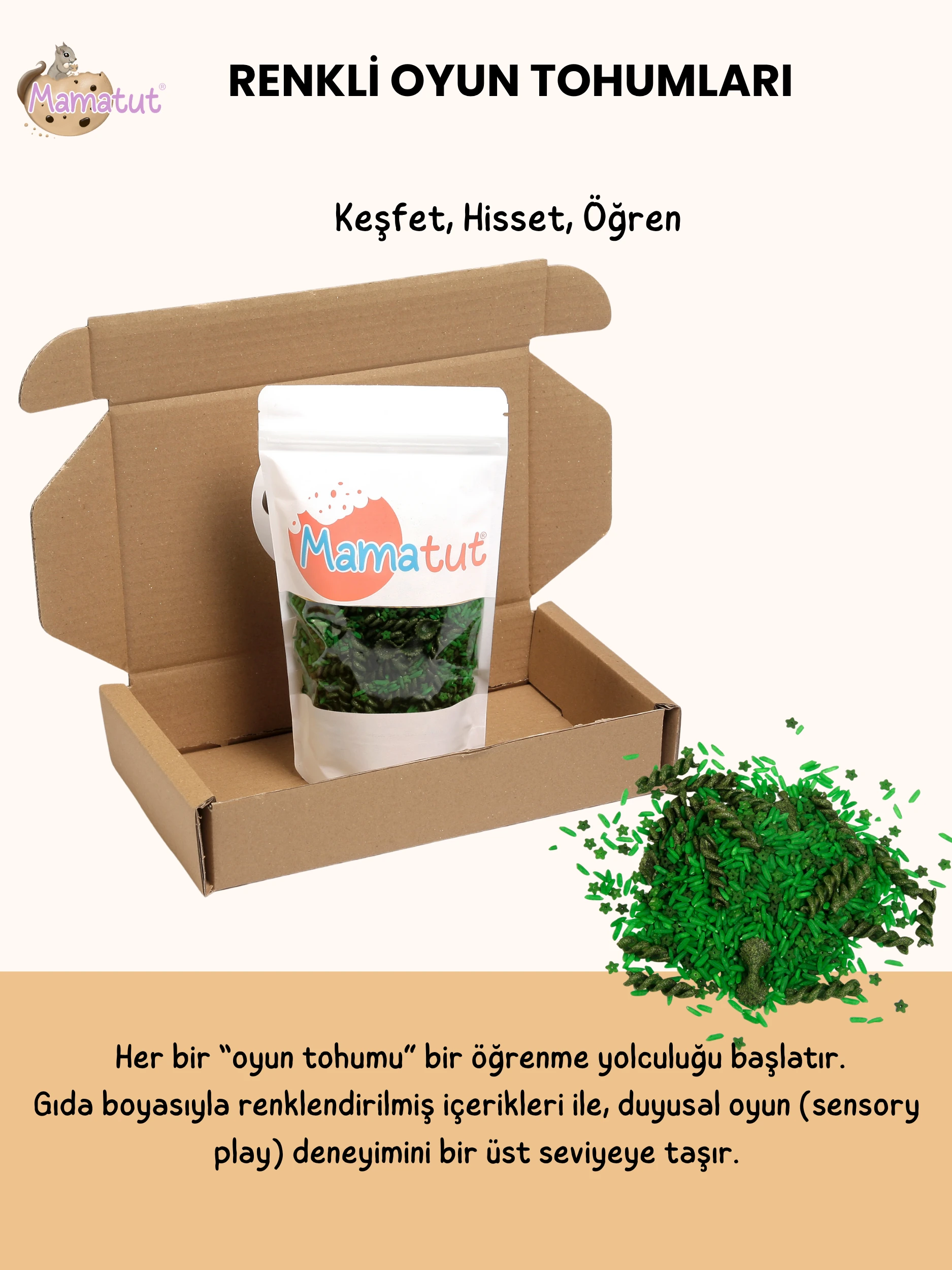 MAMATUT RENKLİ OYUN TOHUMLARI - YEŞİL