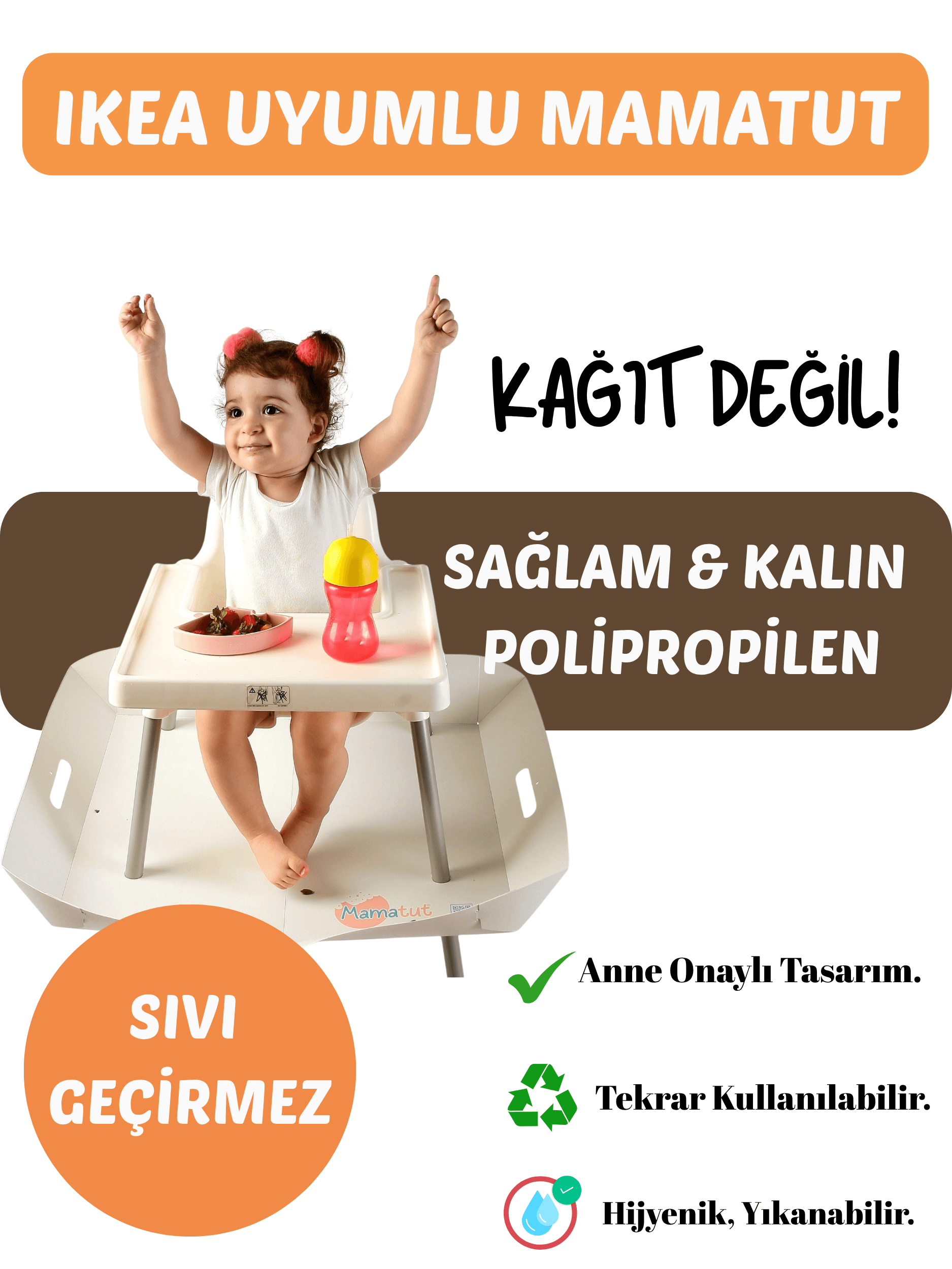 Ikea Antilop Model Mama Sandalyesi Uyumlu MamaTut