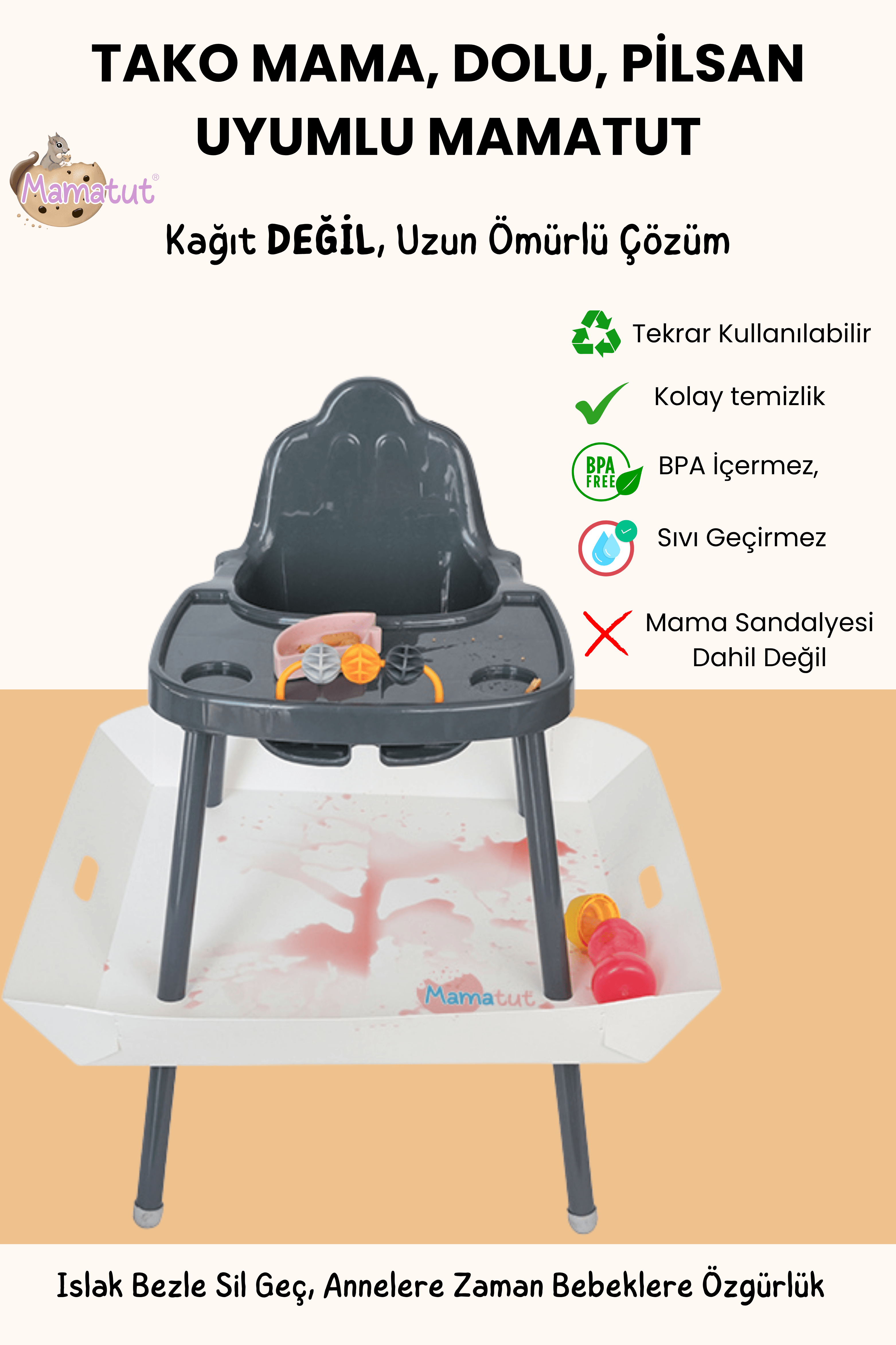 Baby Plus Tako Mama Model Mama Sandalyesi Uyumlu MamaTut