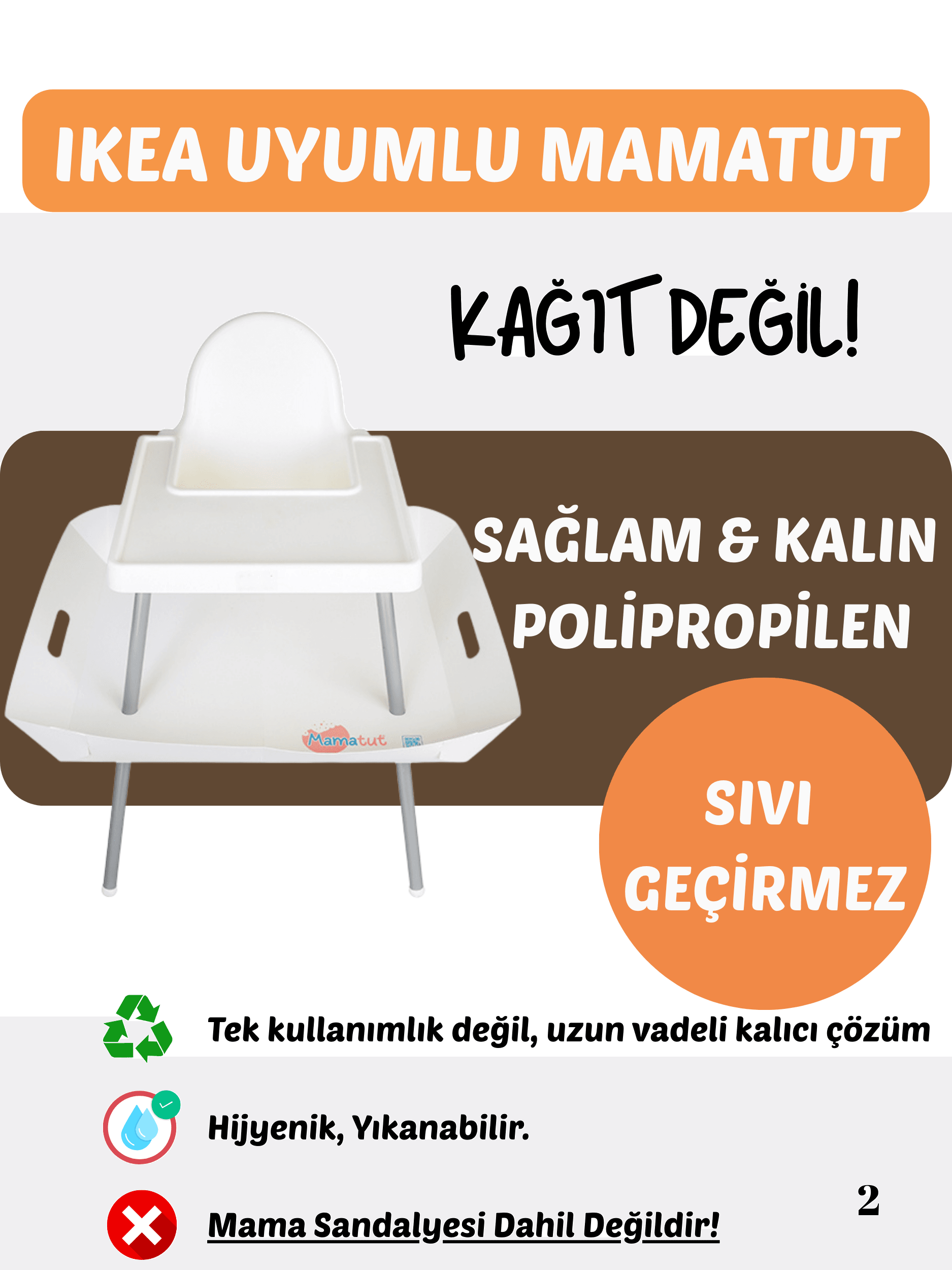 Ikea Antilop Model Mama Sandalyesi Uyumlu MamaTut