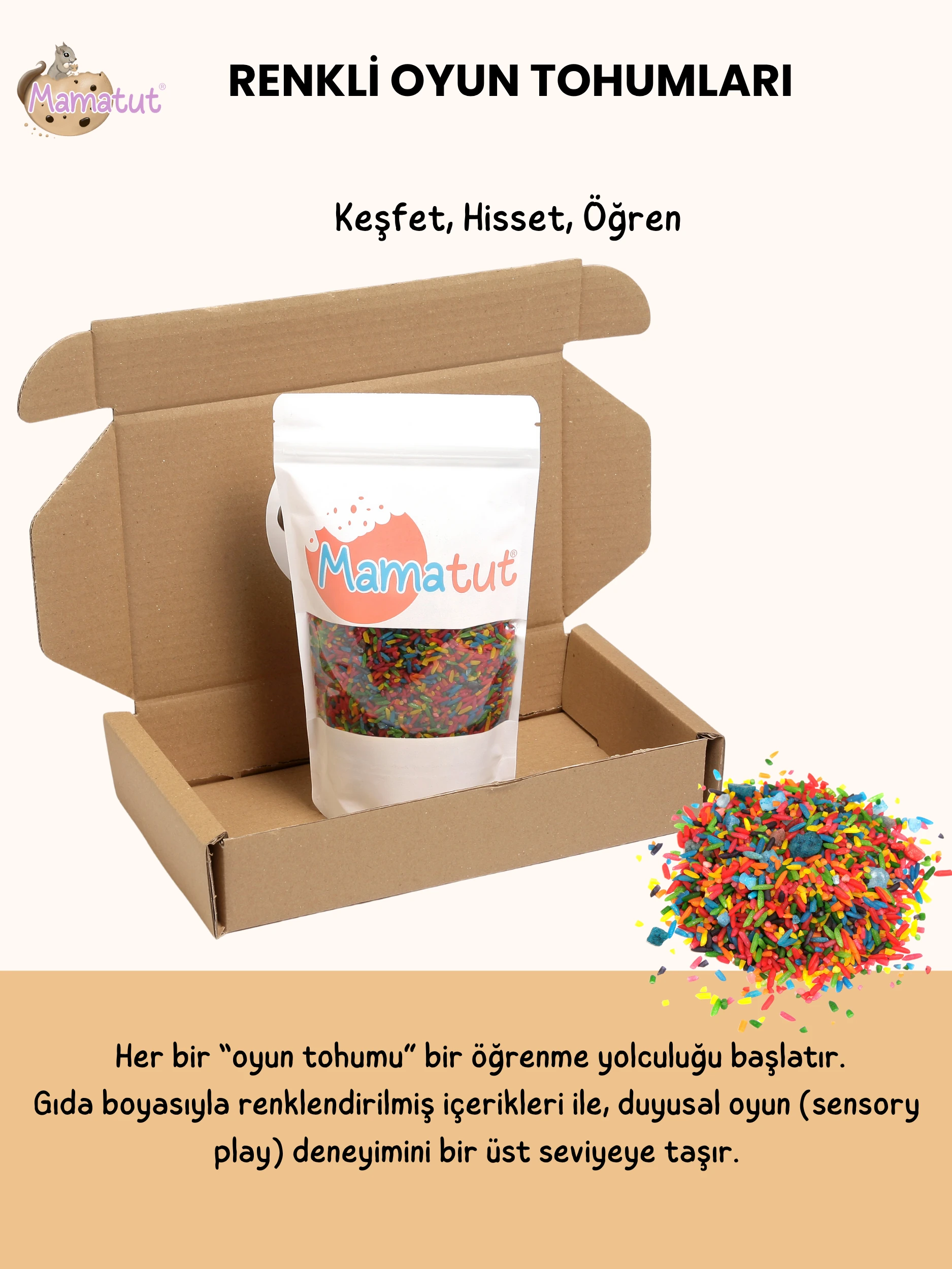 MAMATUT RENKLİ OYUN TOHUMLARI - KARIŞIK