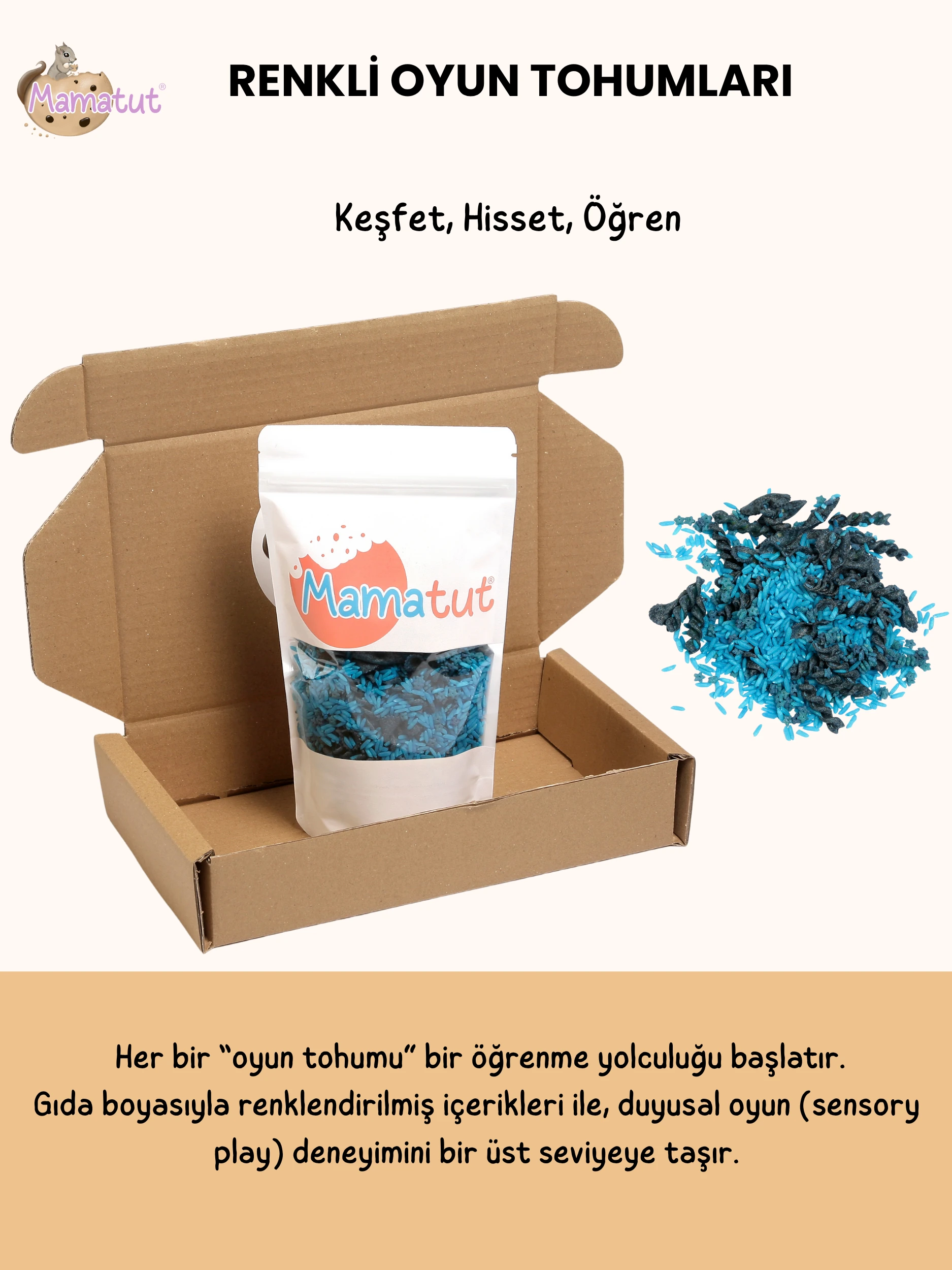 MAMATUT RENKLİ OYUN TOHUMLARI - MAVİ