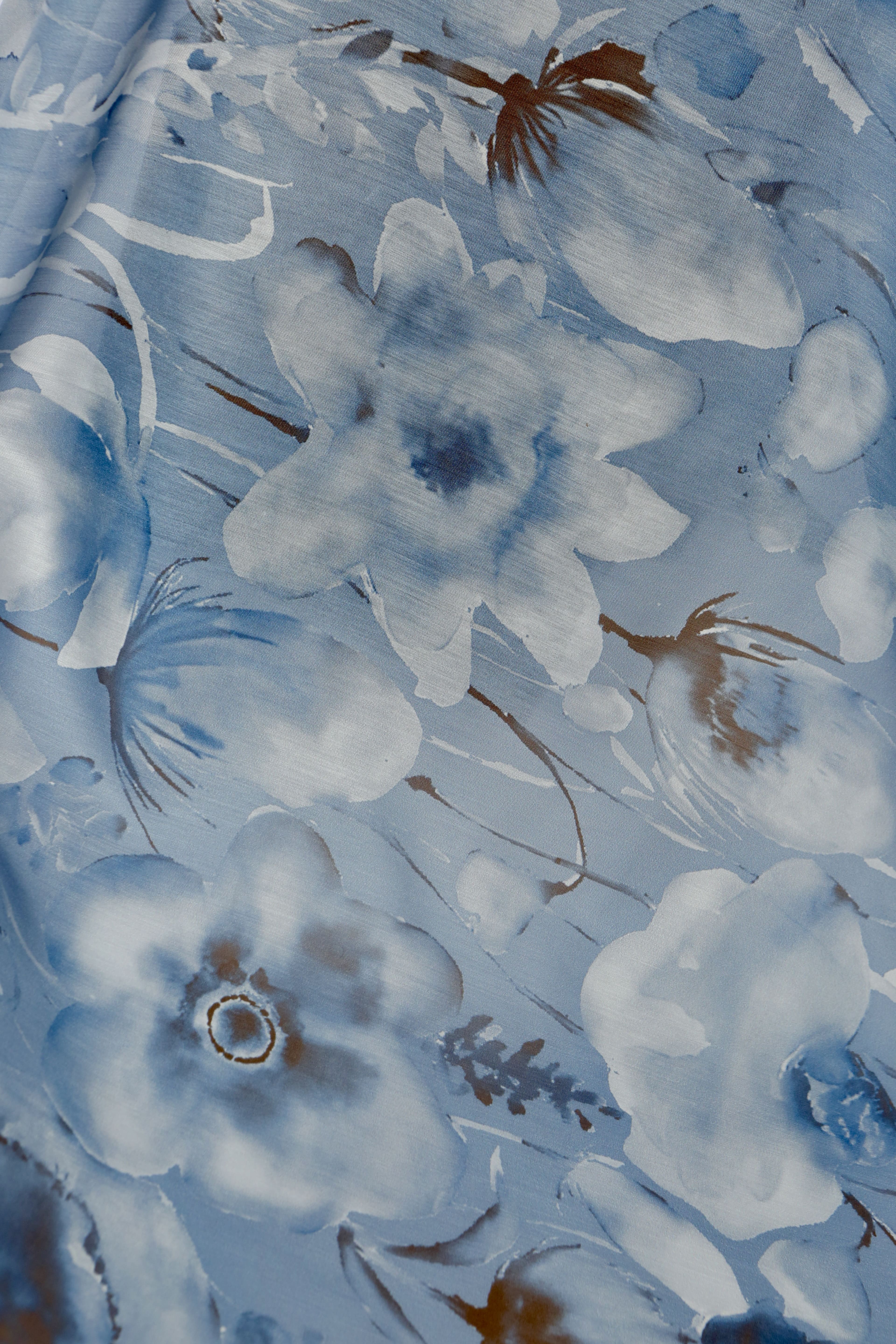 AQUARELLE DESEN SOFT ŞAL GÖKYÜZÜ MAVİSİ