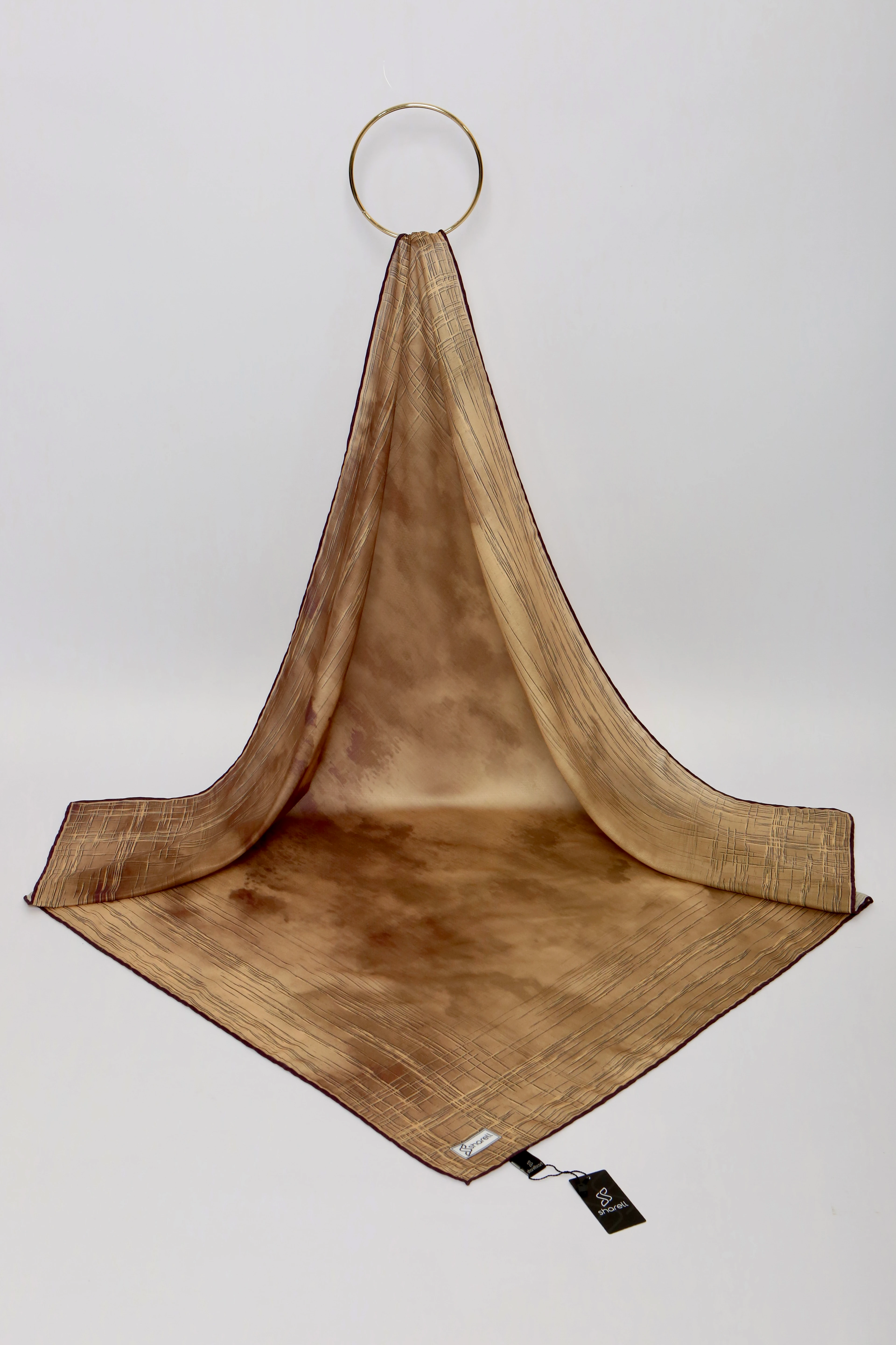 DE MORE EŞARP LUNARİS SERİSİ KARAMEL BEJ