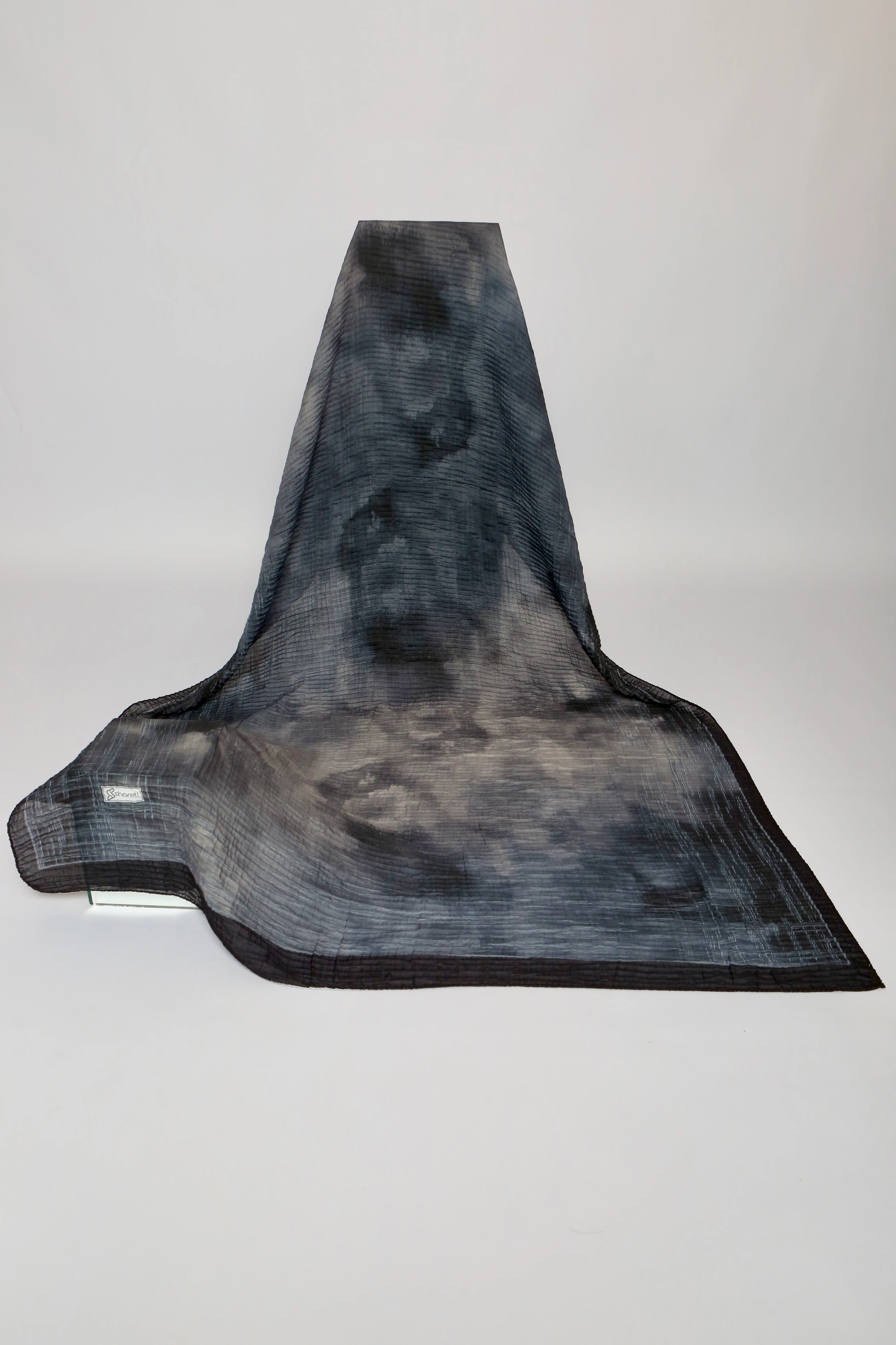 LUMEN DESEN MÜSLİN ŞAL SİYAH