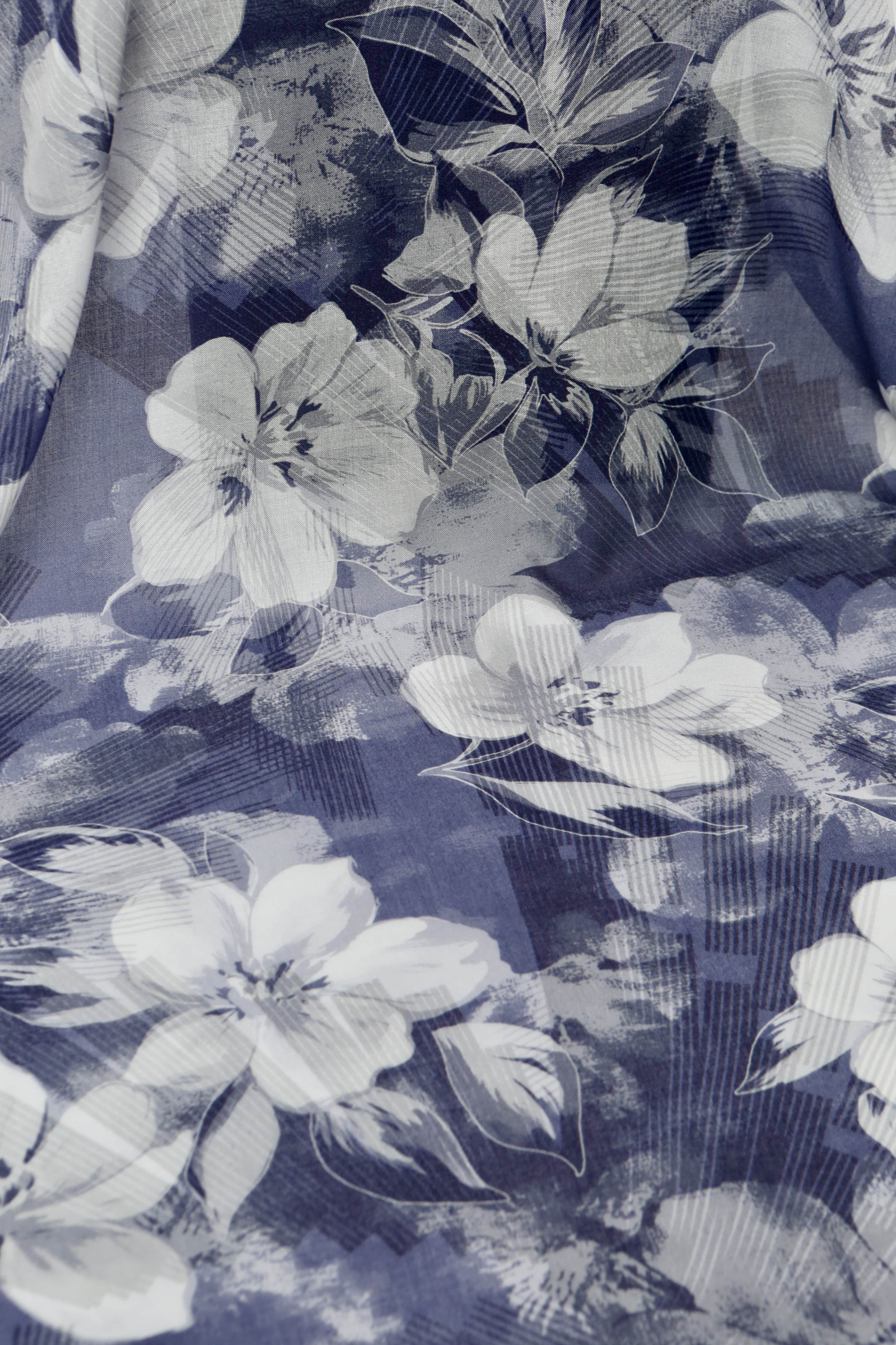 ELYSİA DESEN RAMİ ŞAL LACİVERT