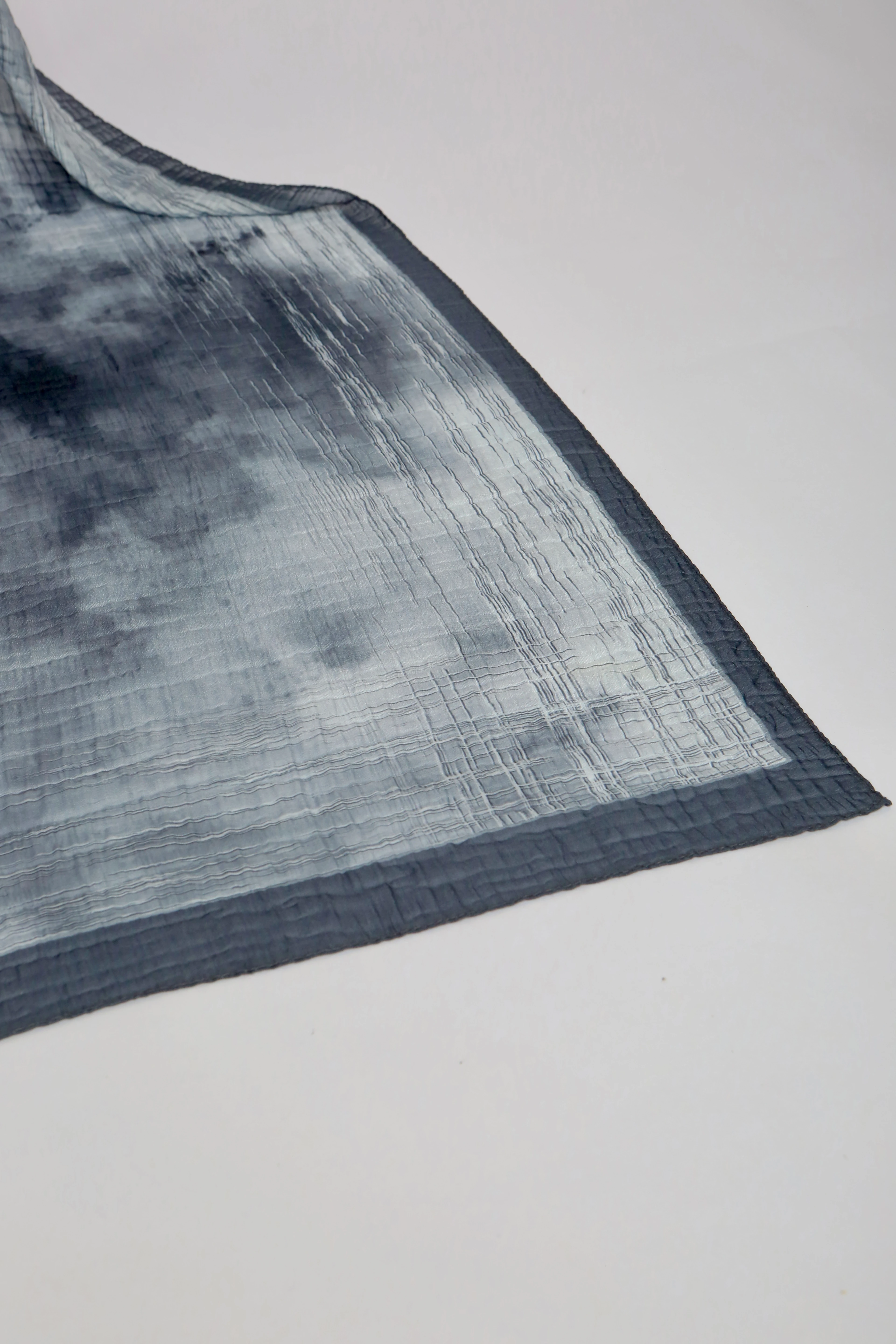 LUMEN DESEN MÜSLİN ŞAL GRİ