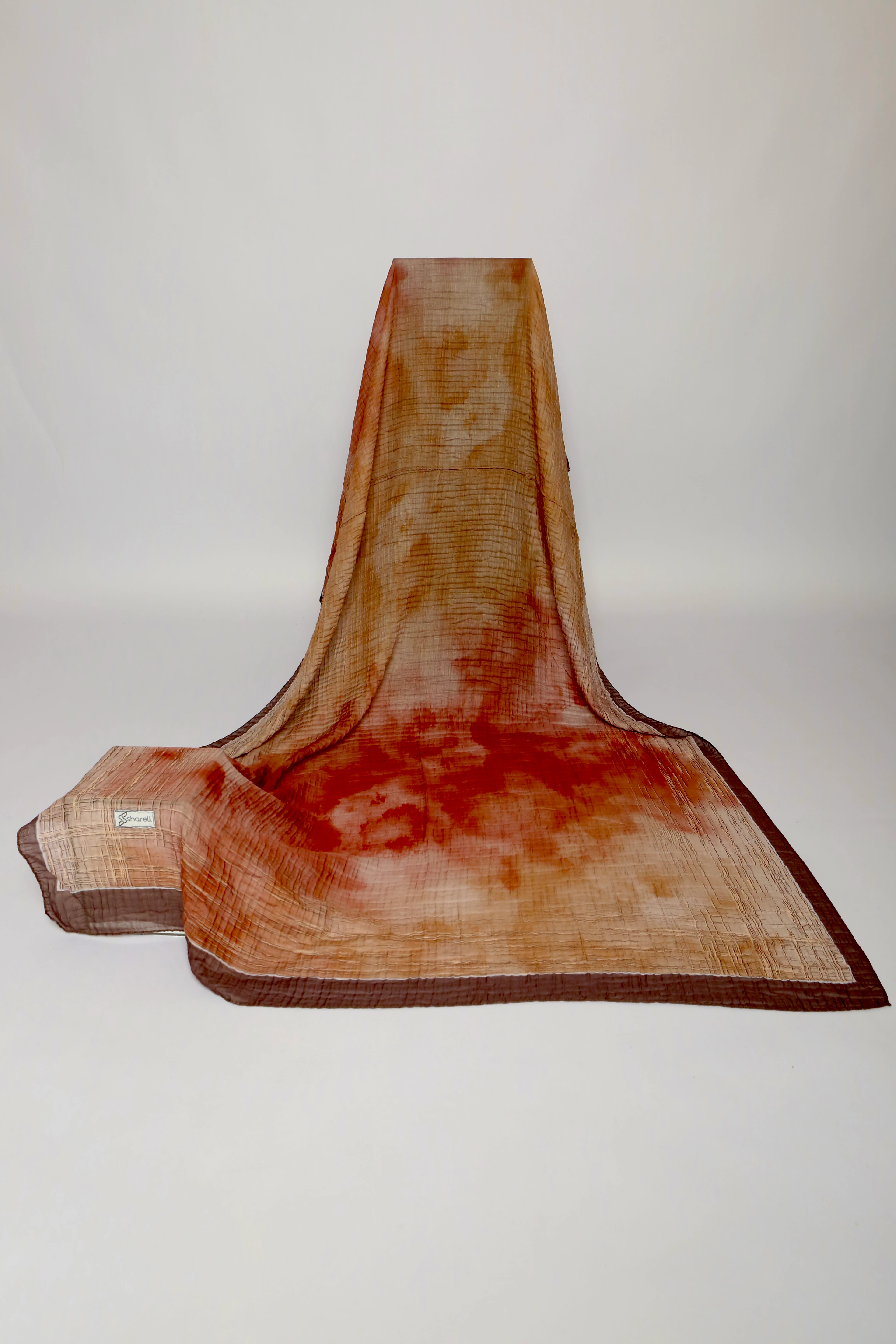 LUMEN DESEN MÜSLİN ŞAL KİREMİT