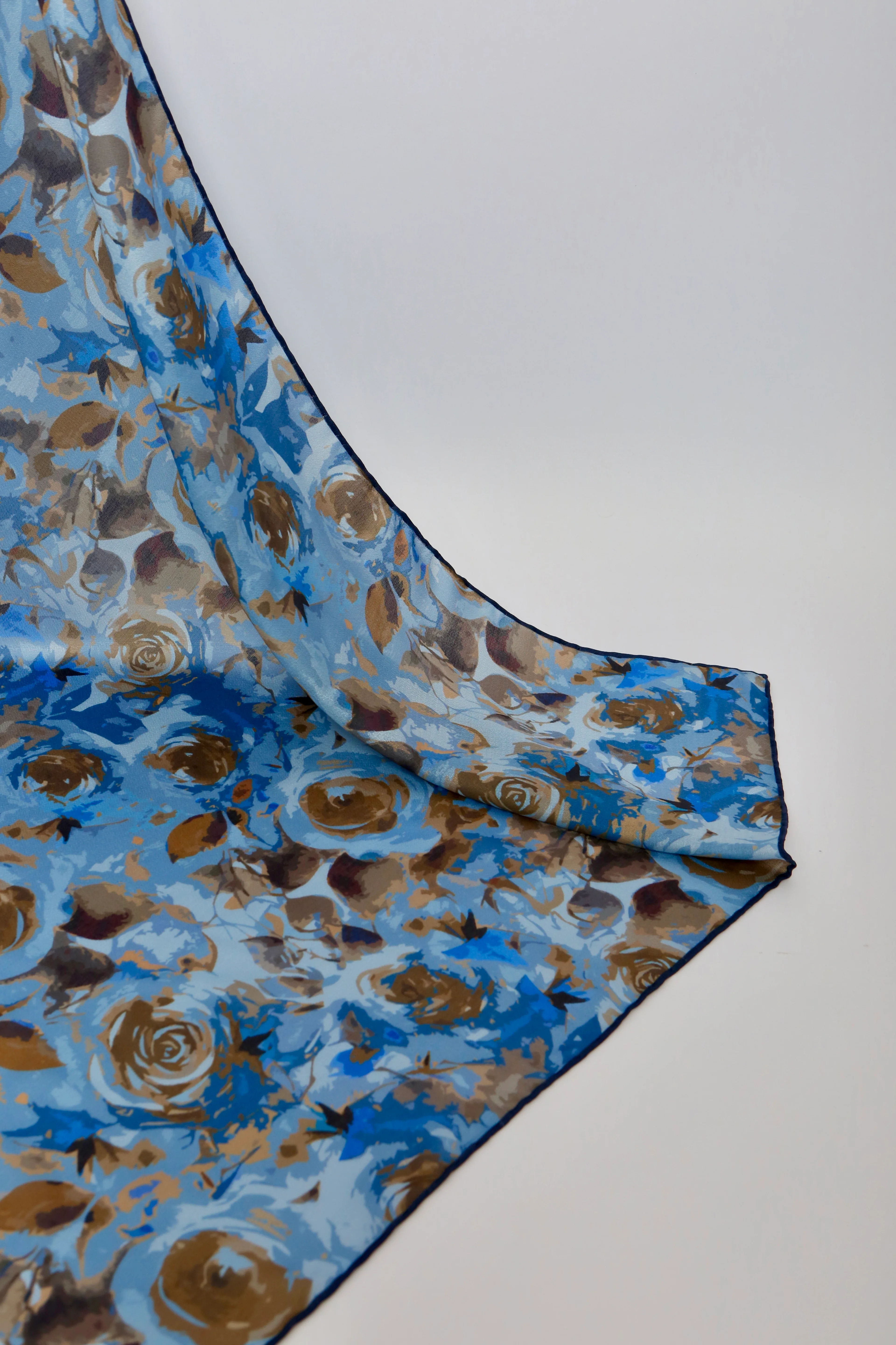 DE MORE EŞARP ROSE SERİSİ MAVİ