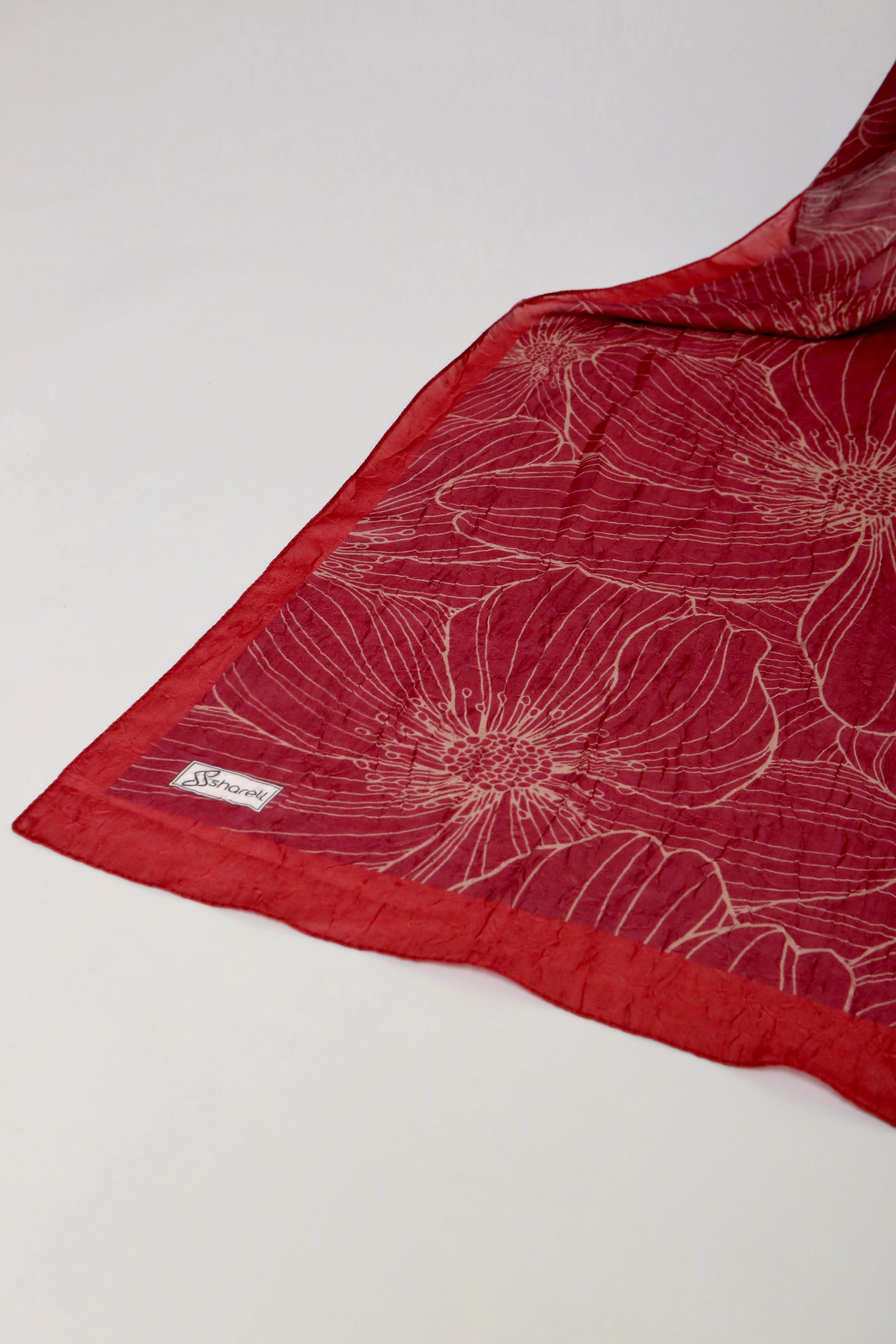 SERAFLORA DESEN BAMBU KRAŞ ŞAL BORDO