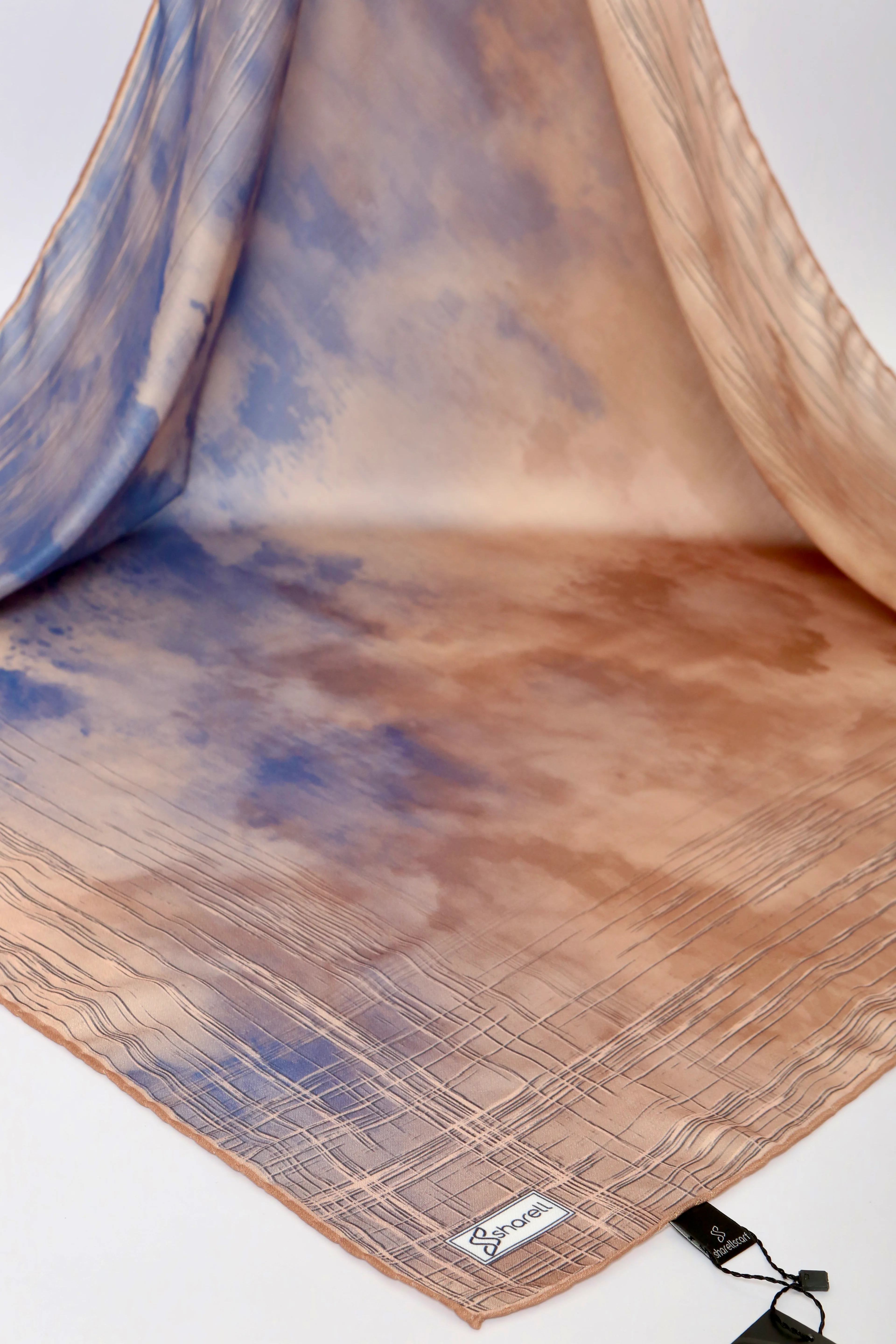 DE MORE EŞARP LUNARİS SERİSİ MAVİ VİZON