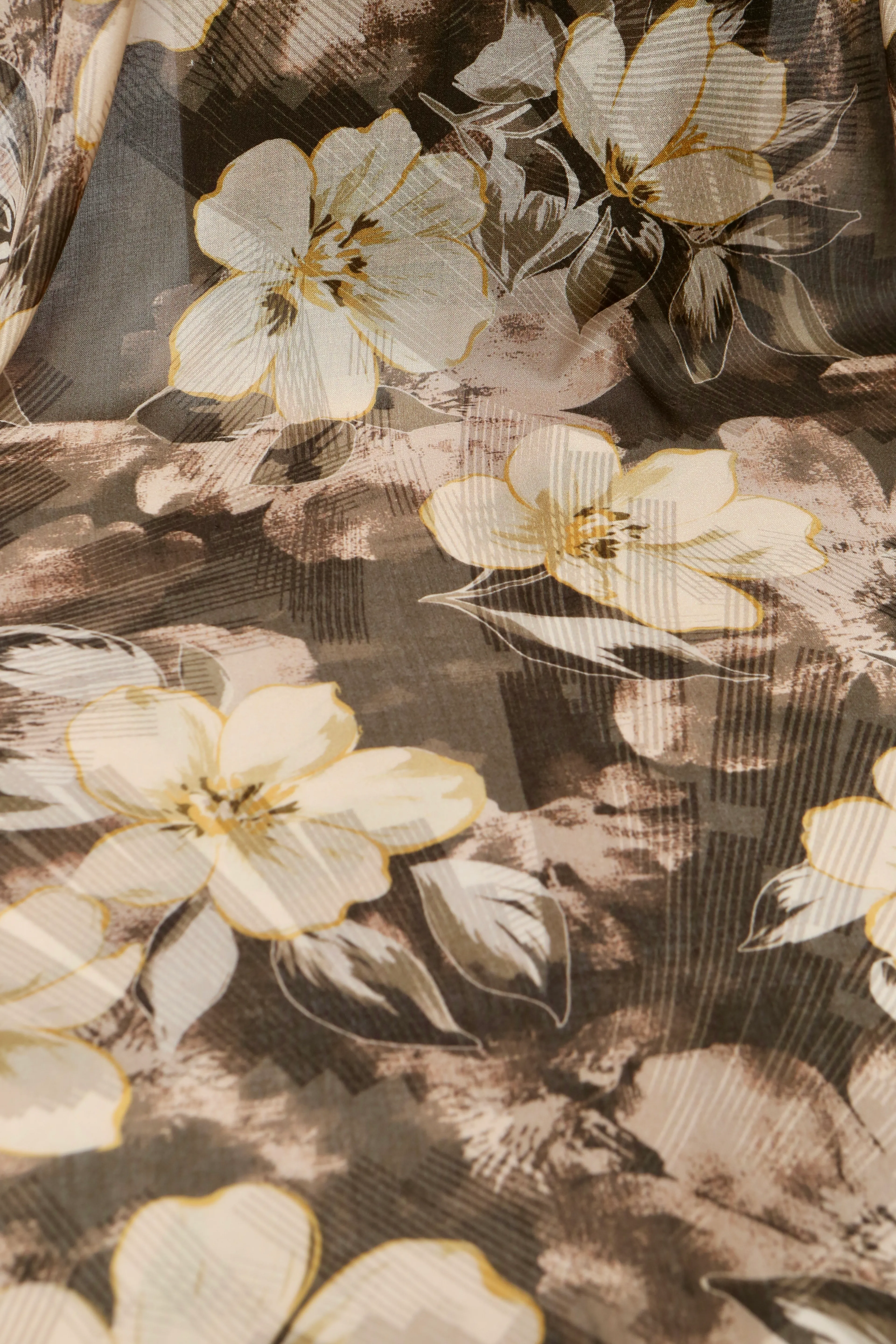 ELYSİA DESEN RAMİ ŞAL AÇIK KAHVE