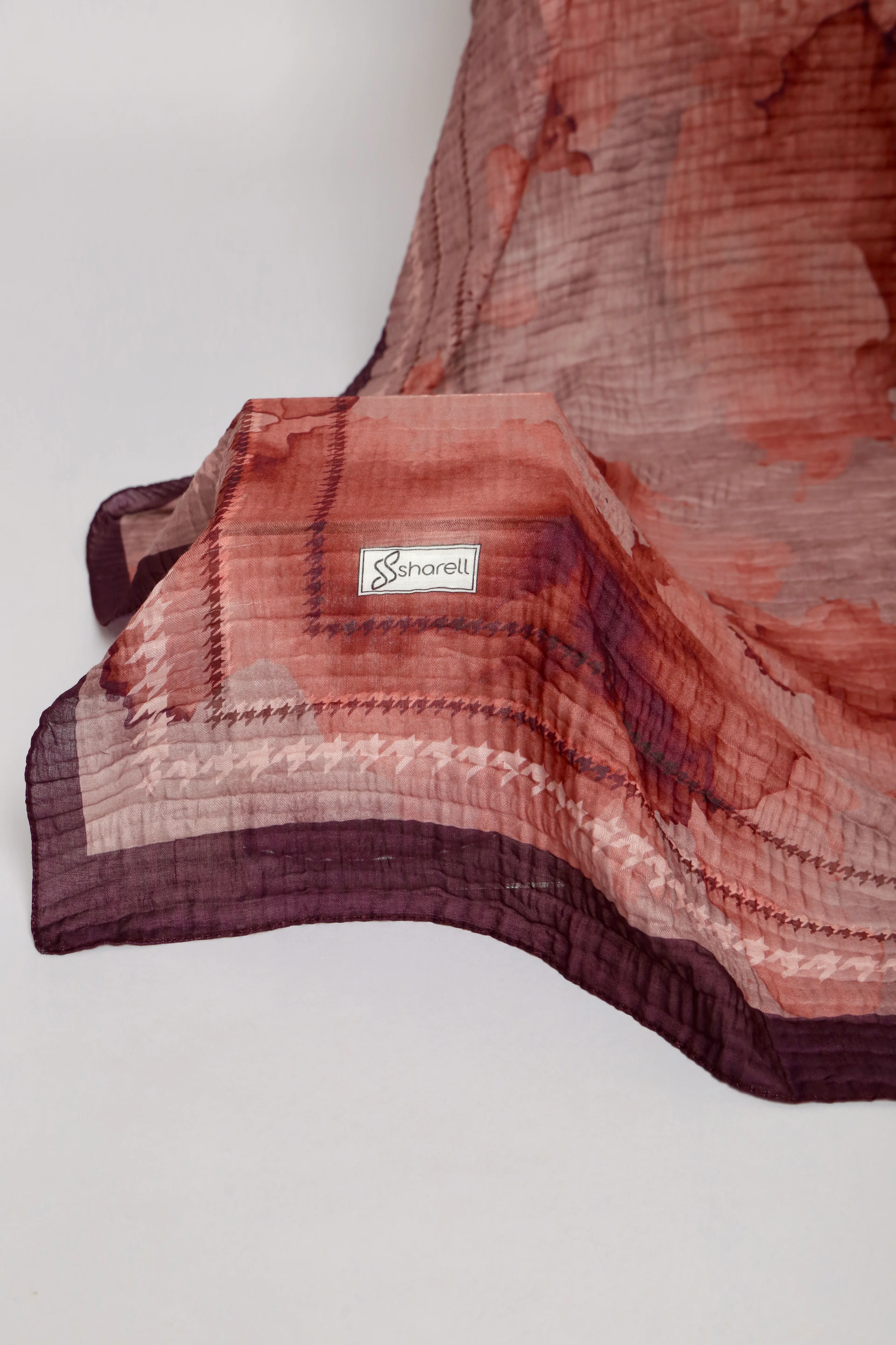 SOLARE DESEN MÜSLİN ŞAL GÜL KURUSU