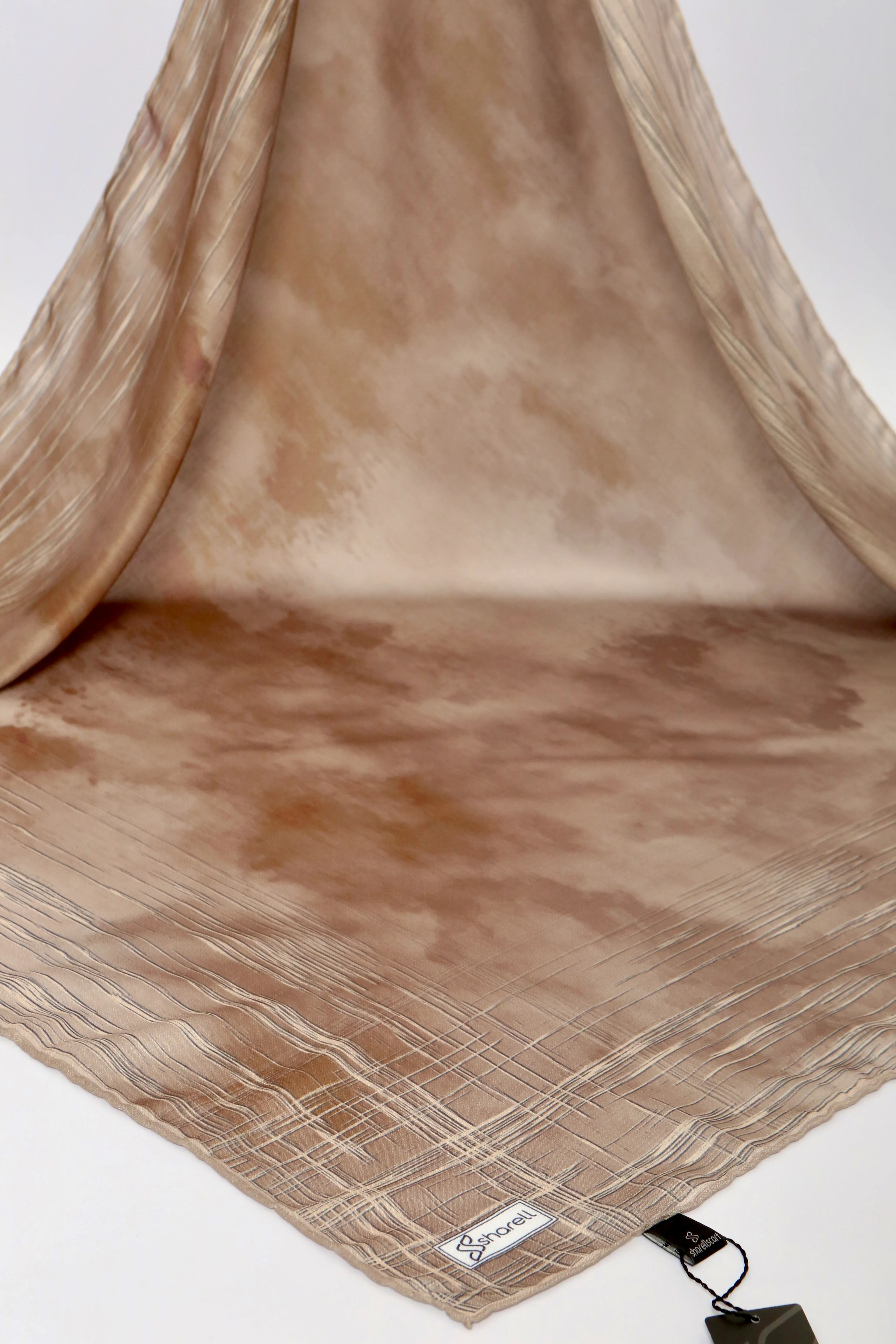 DE MORE EŞARP LUNARİS SERİSİ KAHVE BEJ