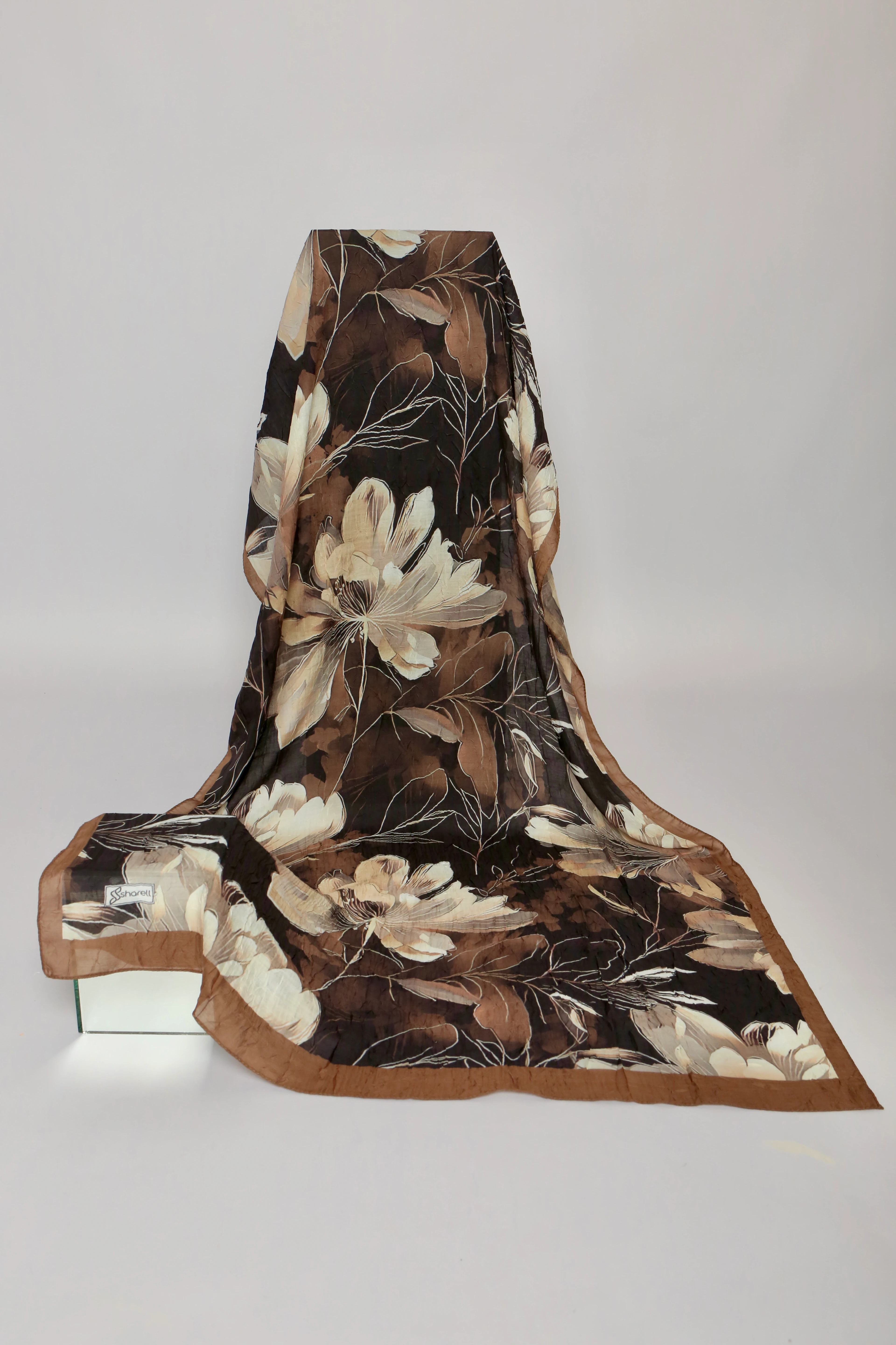 FLORA DESEN BAMBU KRAŞ ŞAL KAHVERENGİ