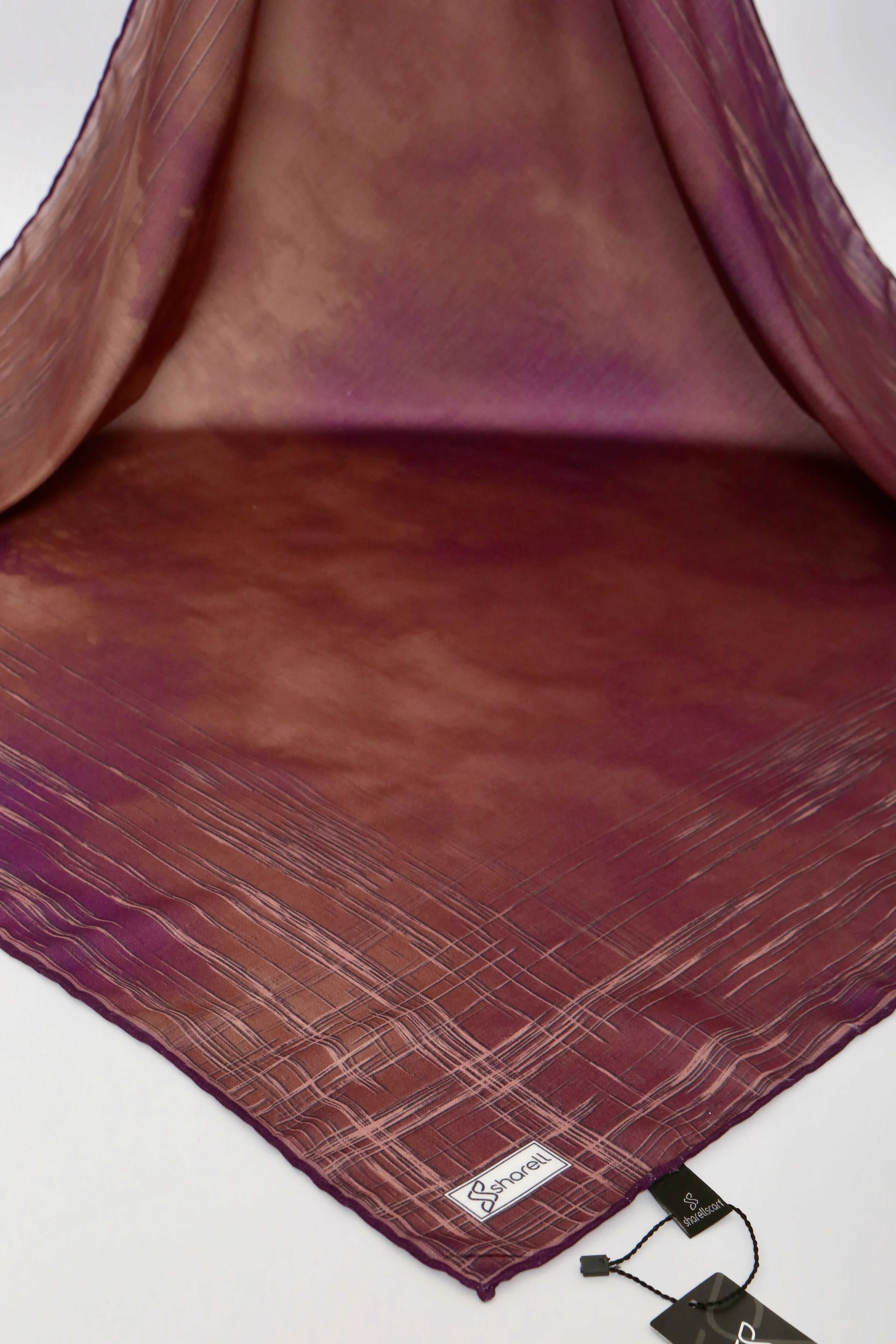 DE MORE EŞARP LUNARİS SERİSİ MOR KAHVE