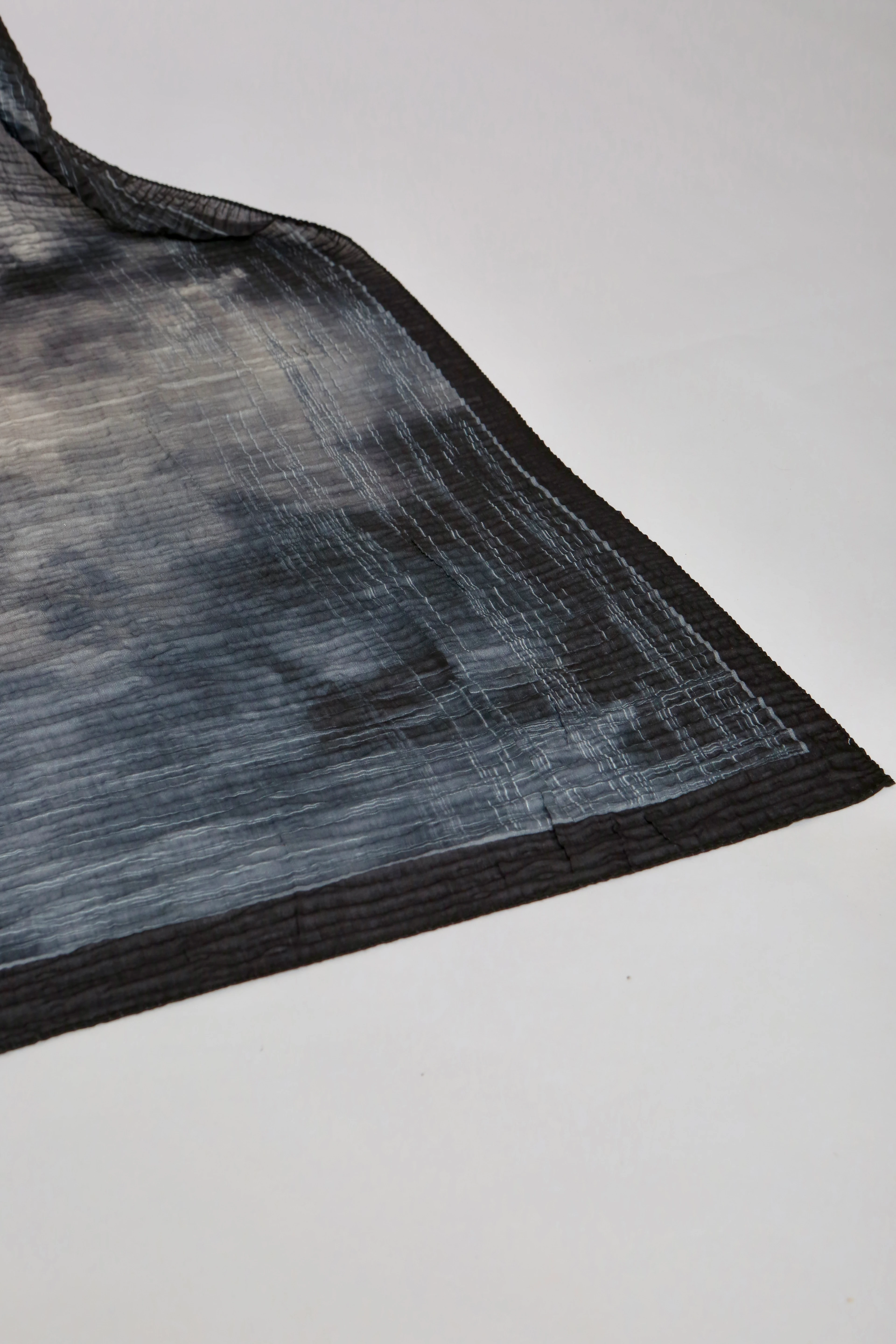 LUMEN DESEN MÜSLİN ŞAL SİYAH