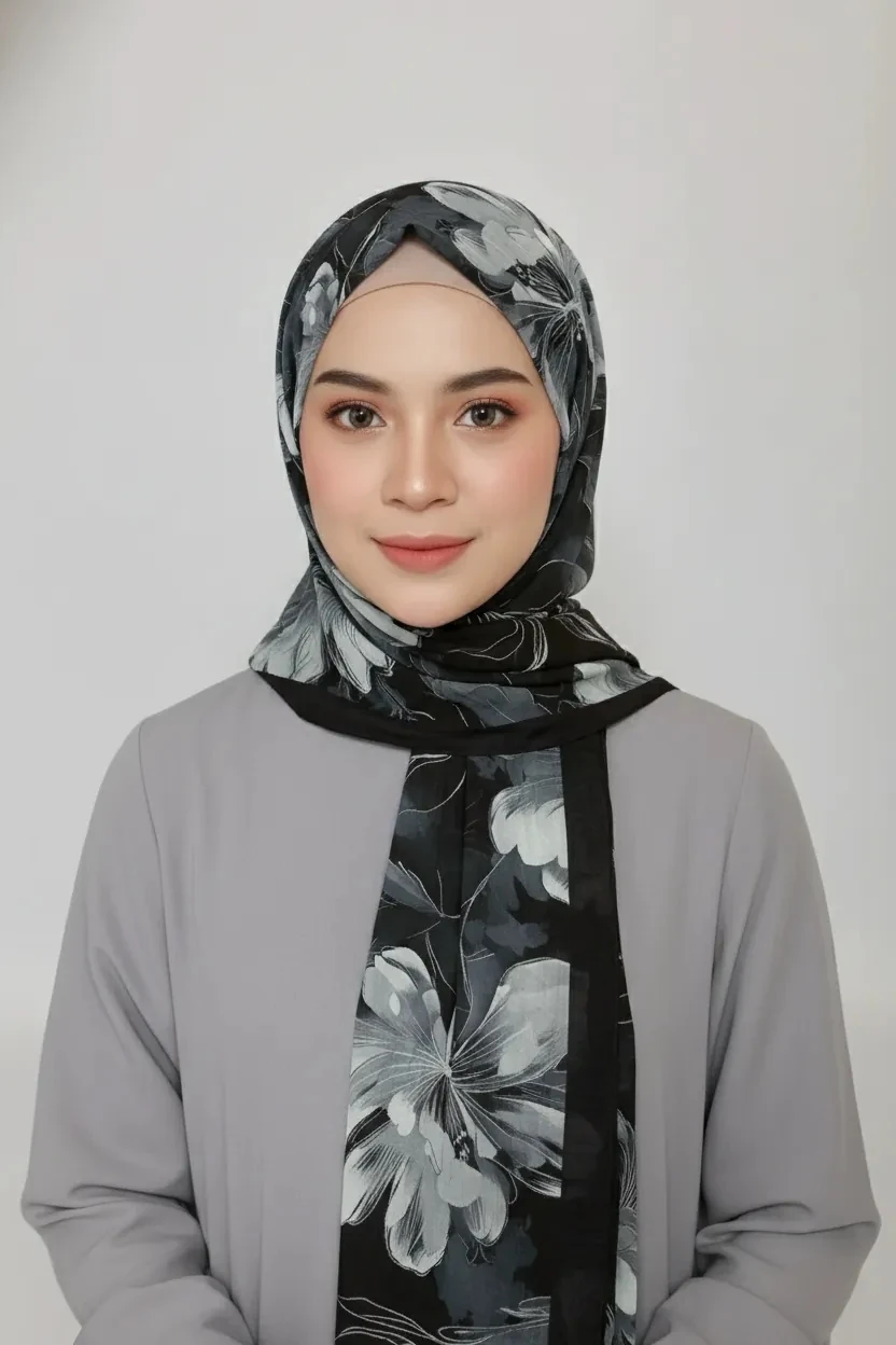 FLORA DESEN BAMBU KRAŞ ŞAL SİYAH