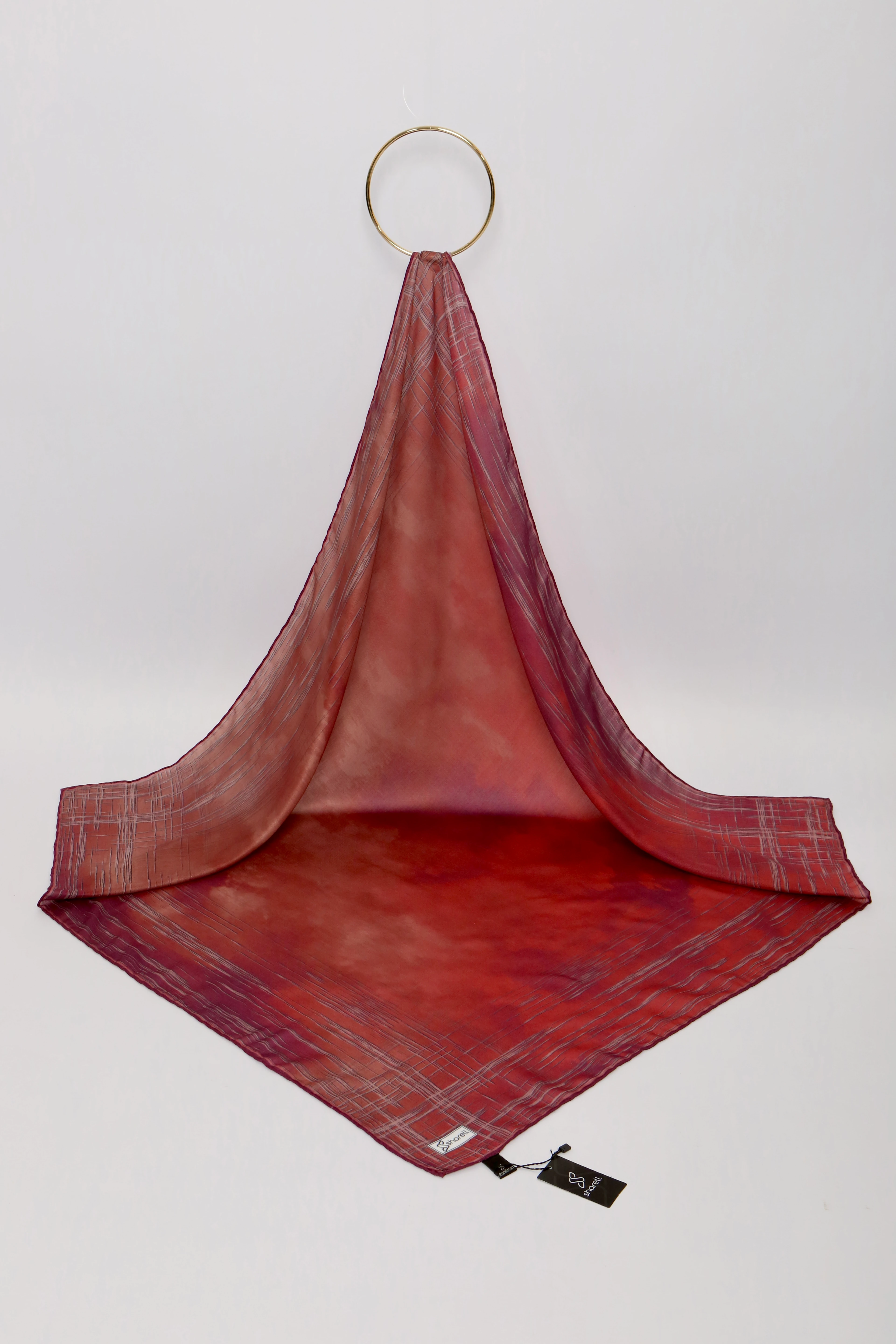 DE MORE EŞARP LUNARİS SERİSİ KIZIL BORDO