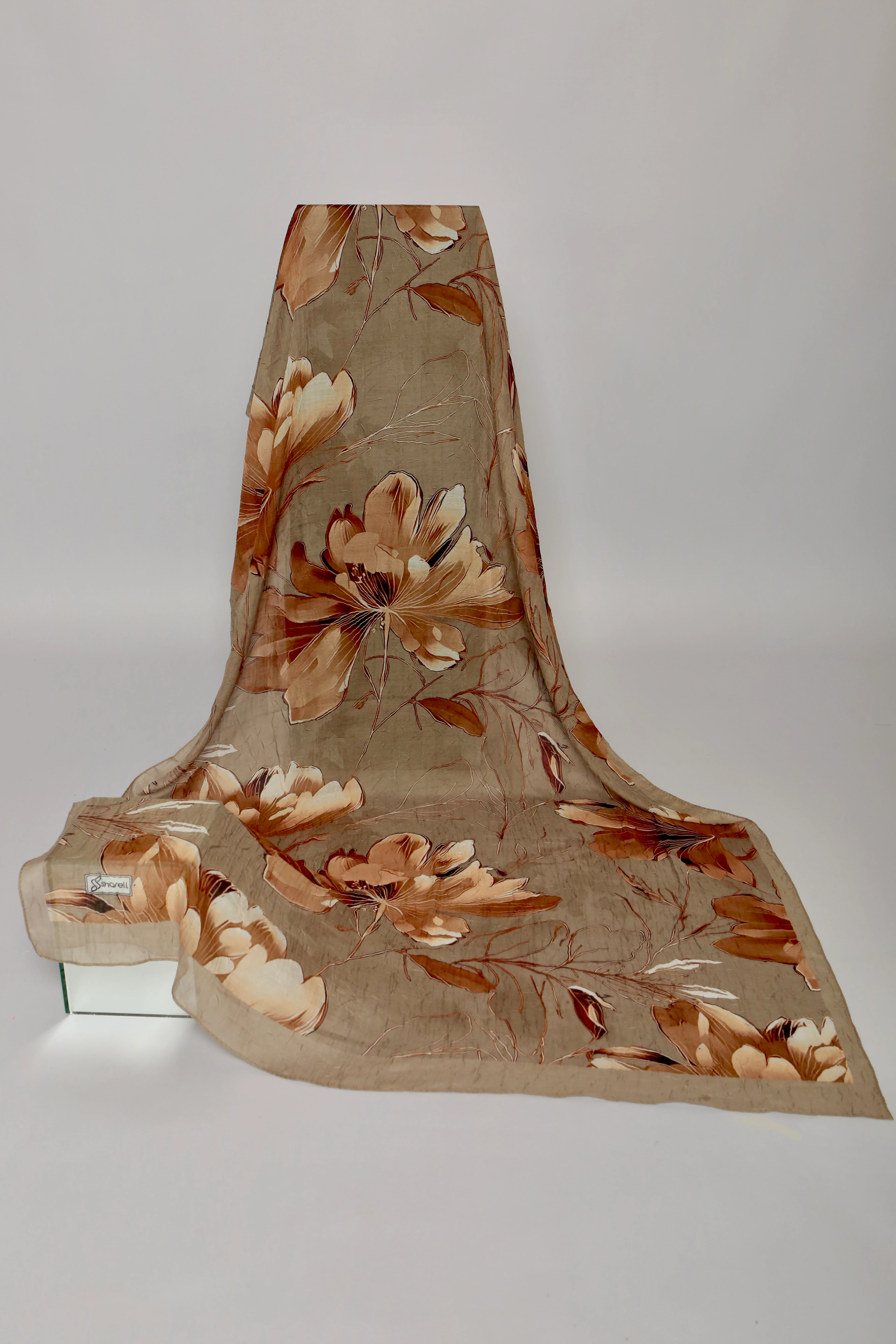 FLORA DESEN BAMBU KRAŞ ŞAL FINDIK KAHVE