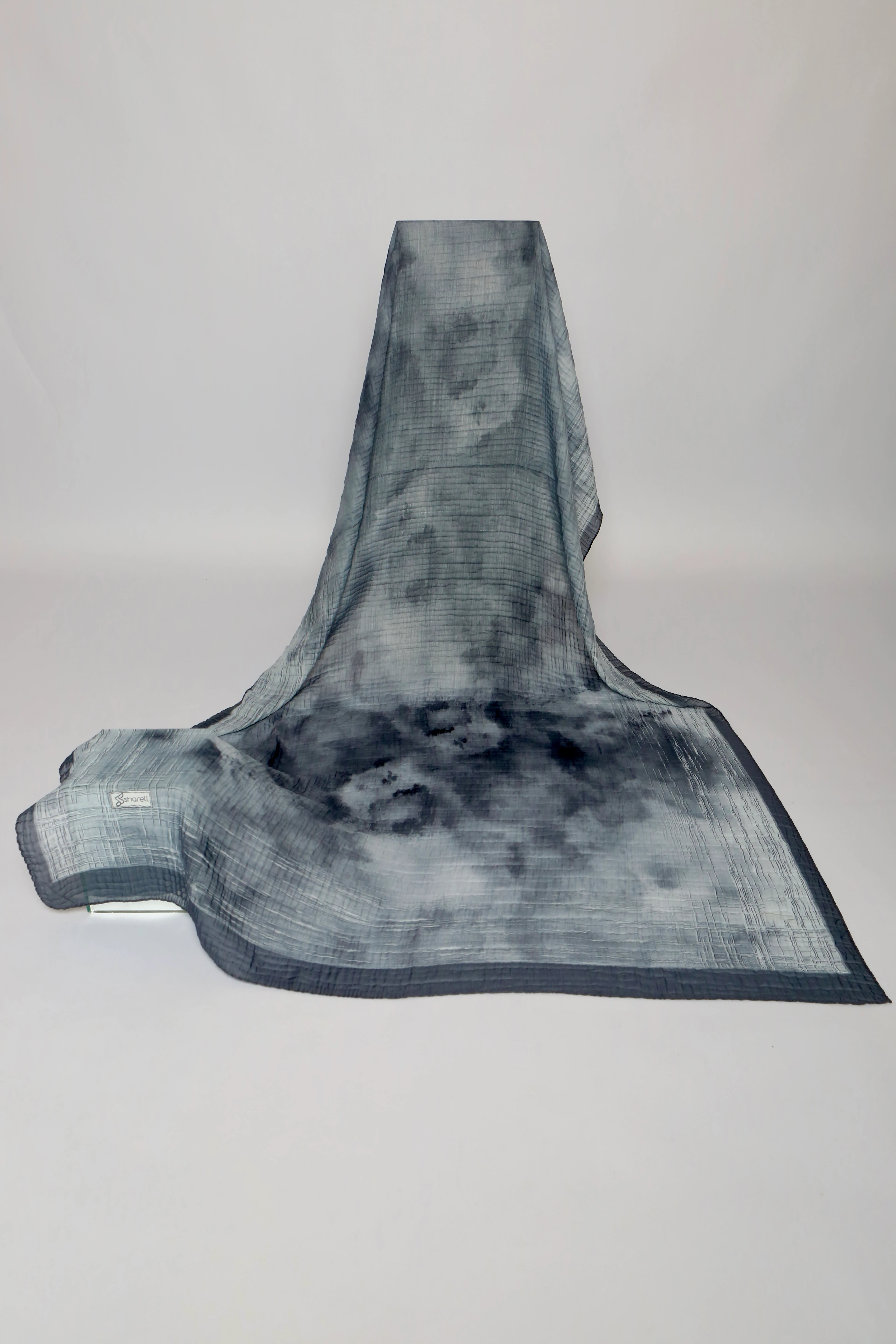 LUMEN DESEN MÜSLİN ŞAL GRİ