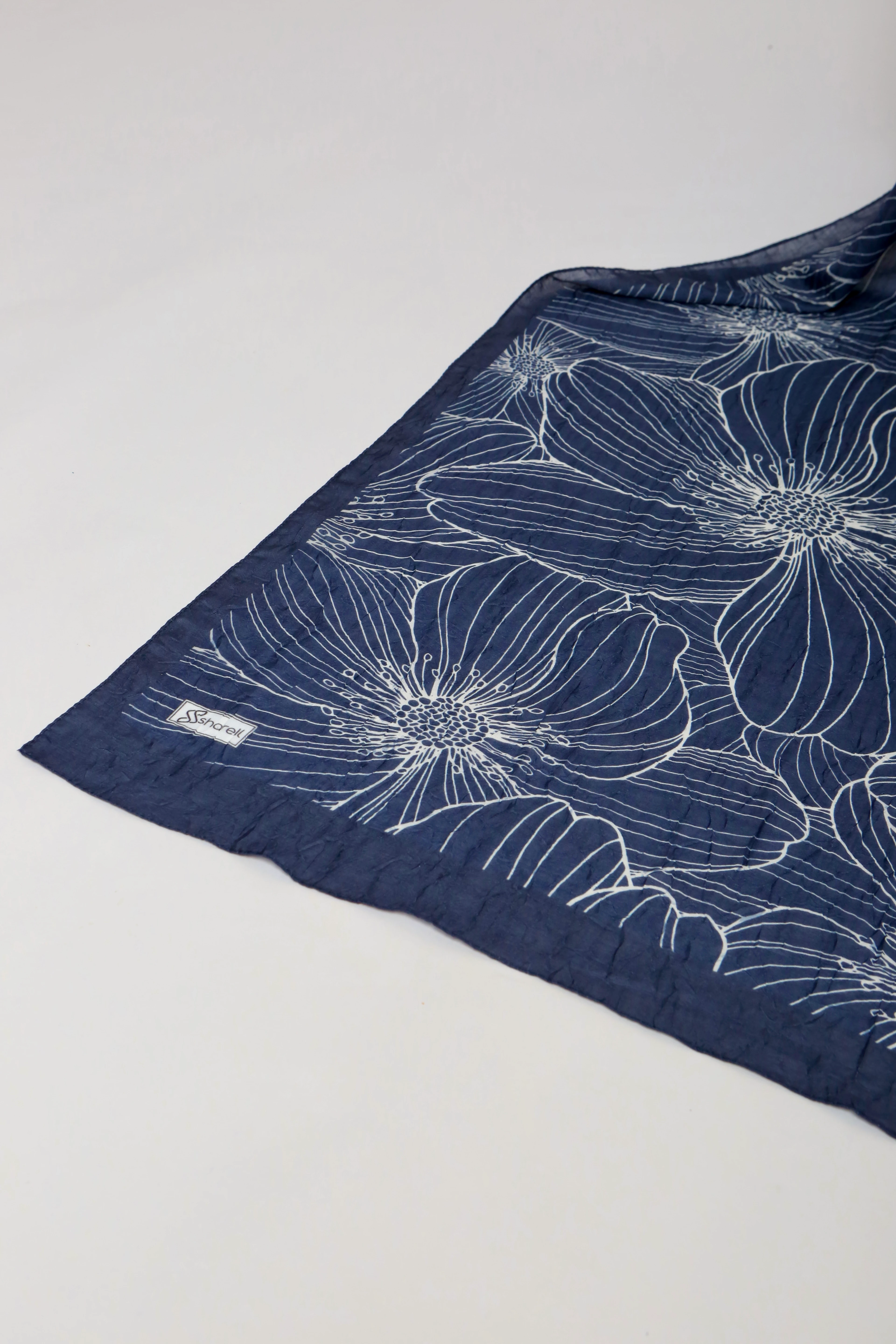 SERAFLORA DESEN BAMBU KRAŞ ŞAL LACİVERT