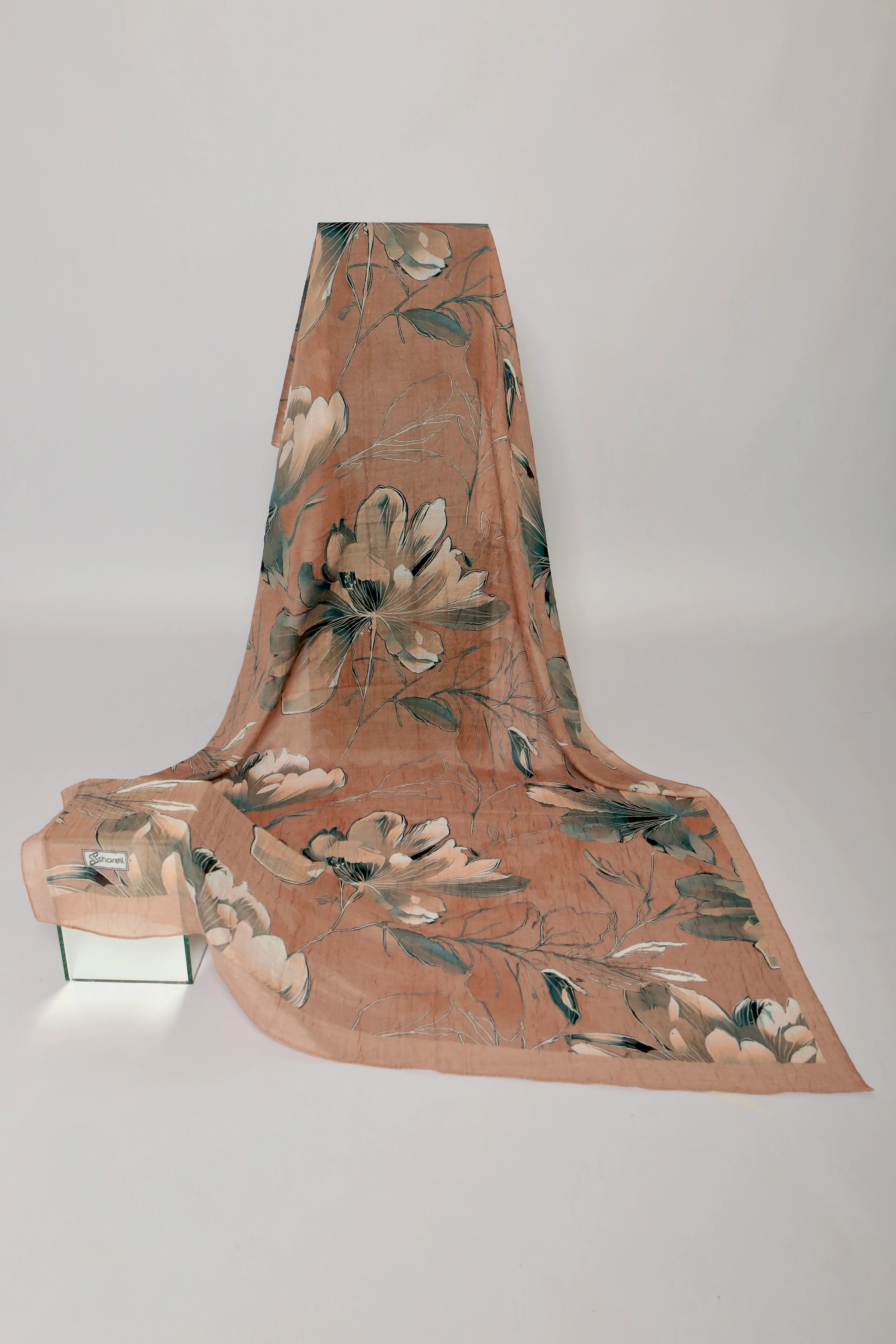 FLORA DESEN BAMBU KRAŞ ŞAL KİREMİT PUDRA