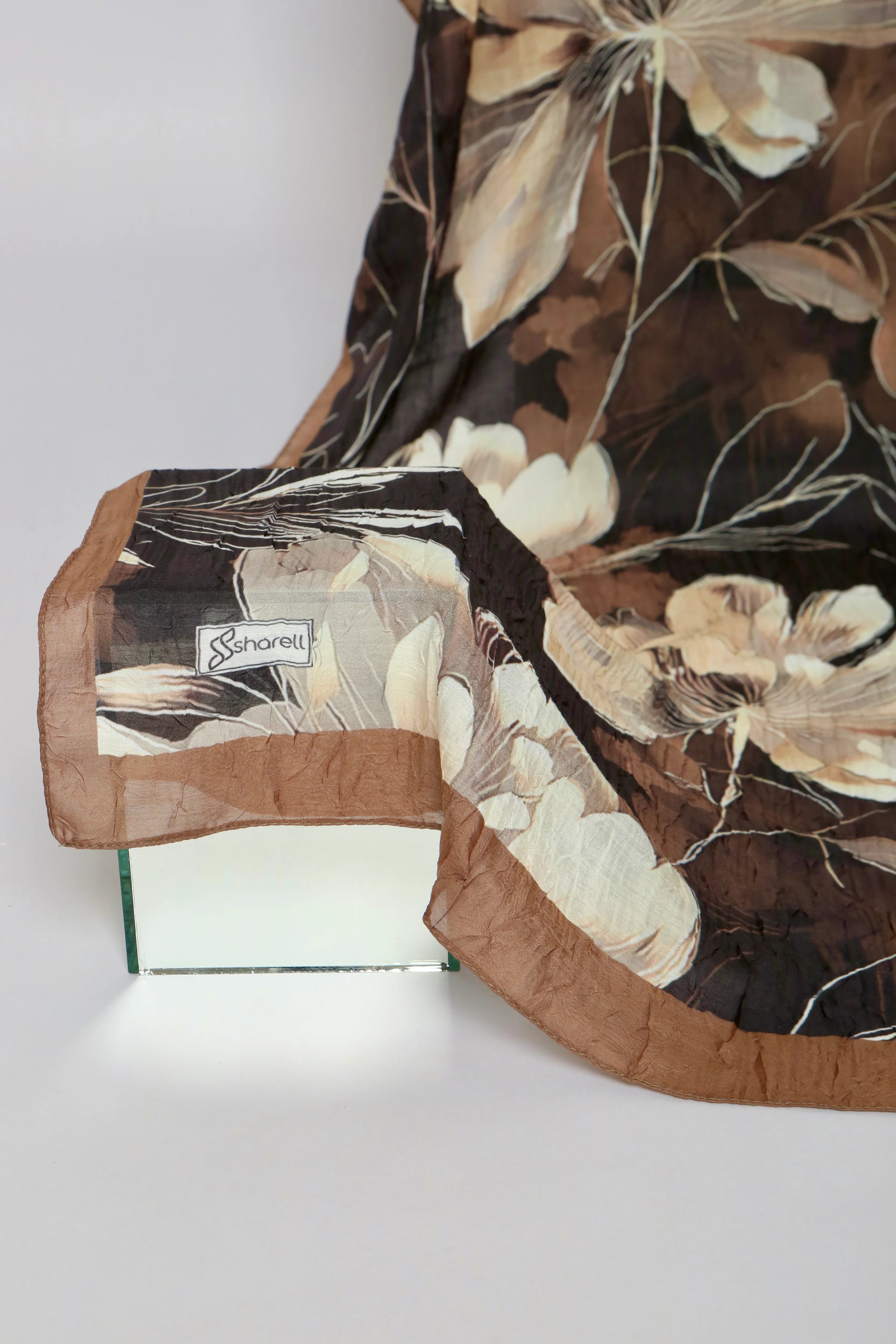 FLORA DESEN BAMBU KRAŞ ŞAL KAHVERENGİ