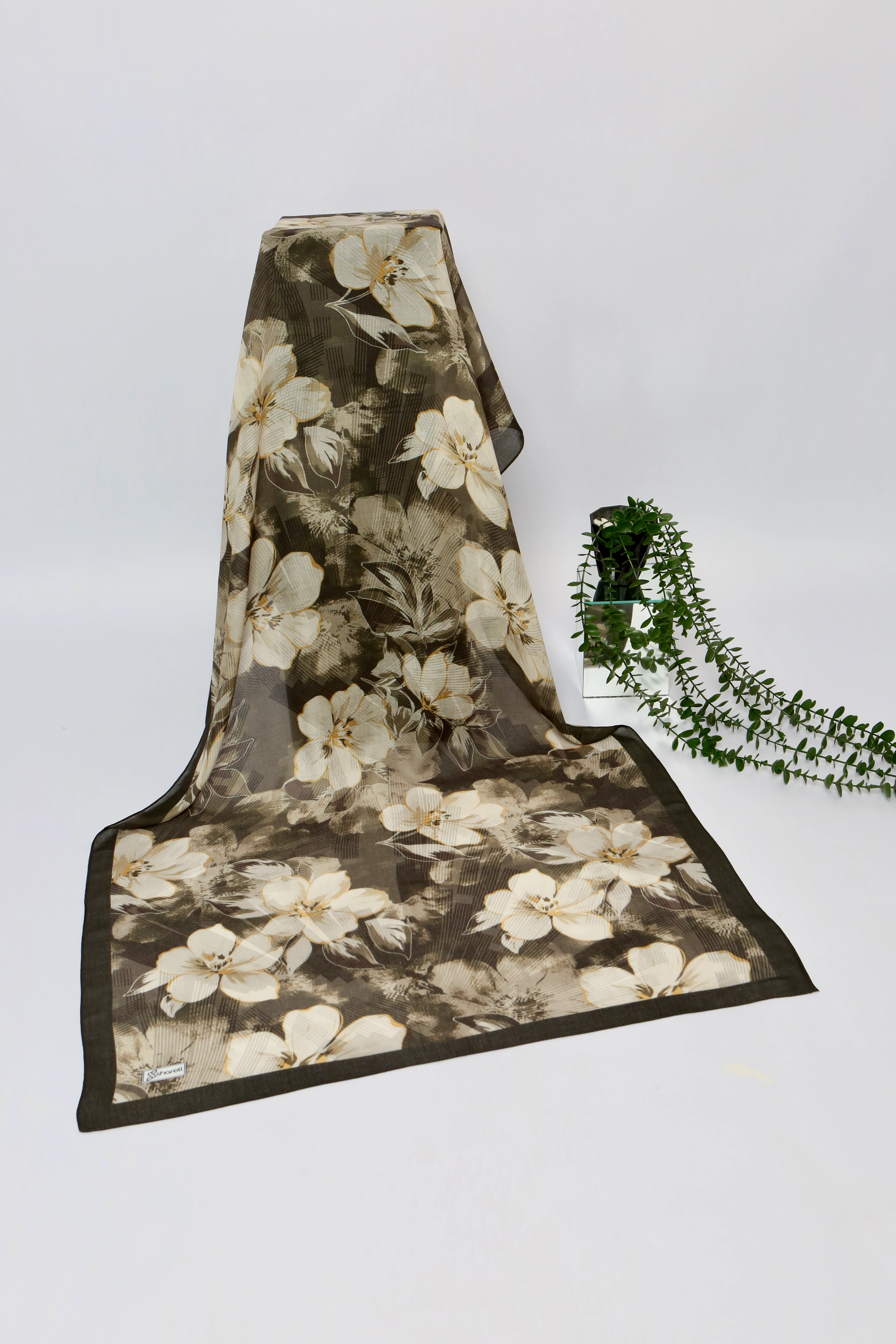 ELYSİA DESEN RAMİ ŞAL TOPRAK