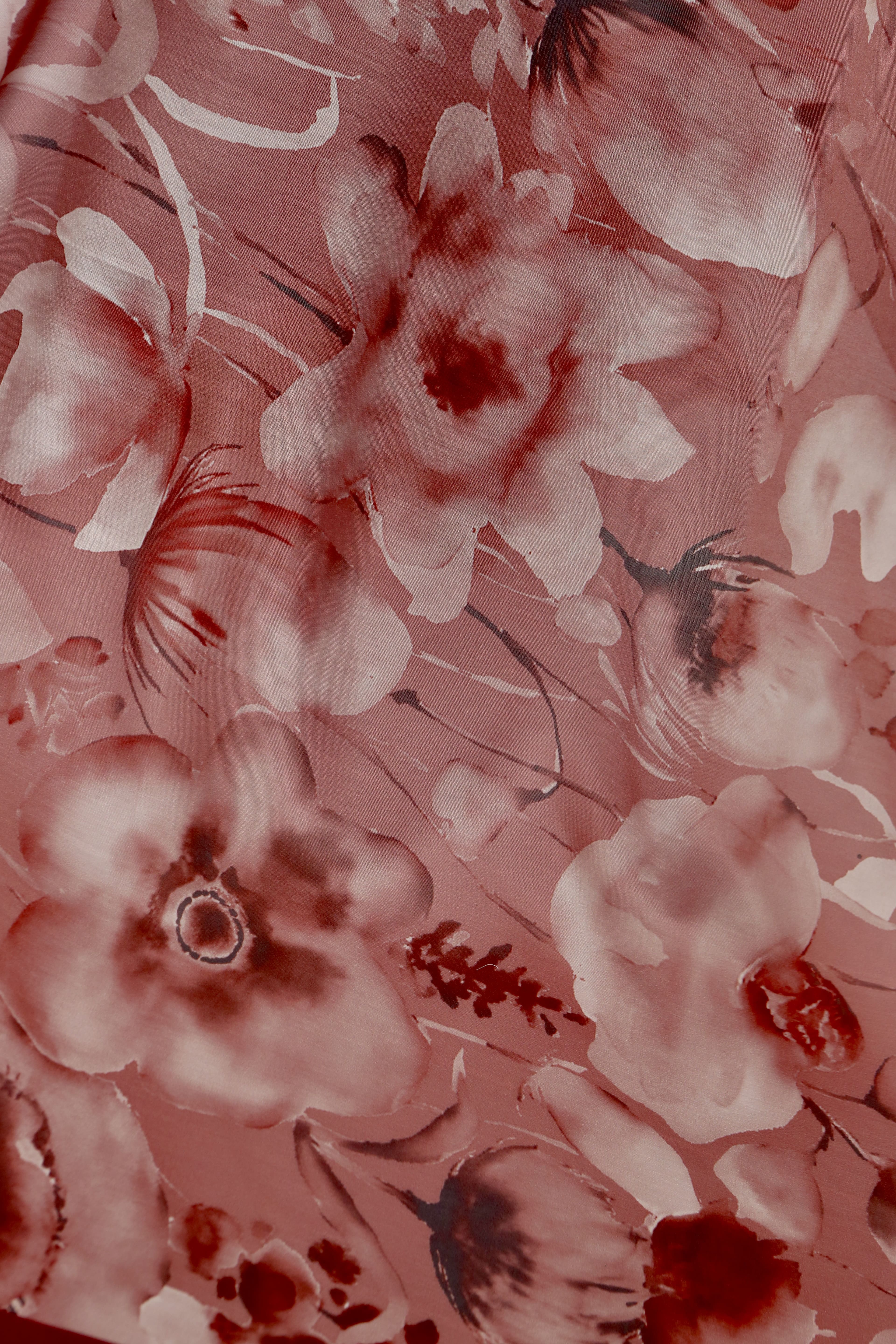 AQUARELLE DESEN SOFT ŞAL VİŞNE