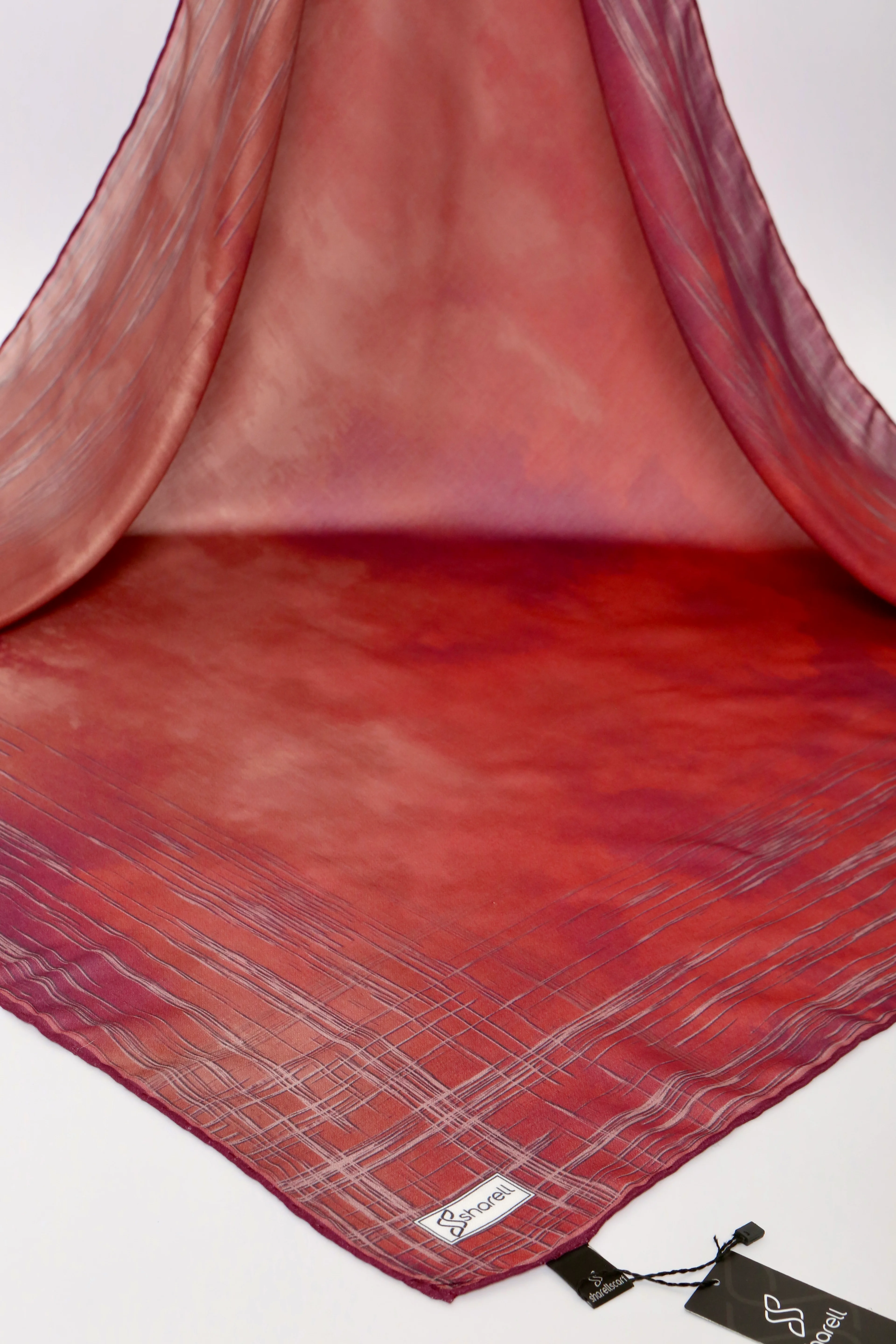 DE MORE EŞARP LUNARİS SERİSİ KIZIL BORDO