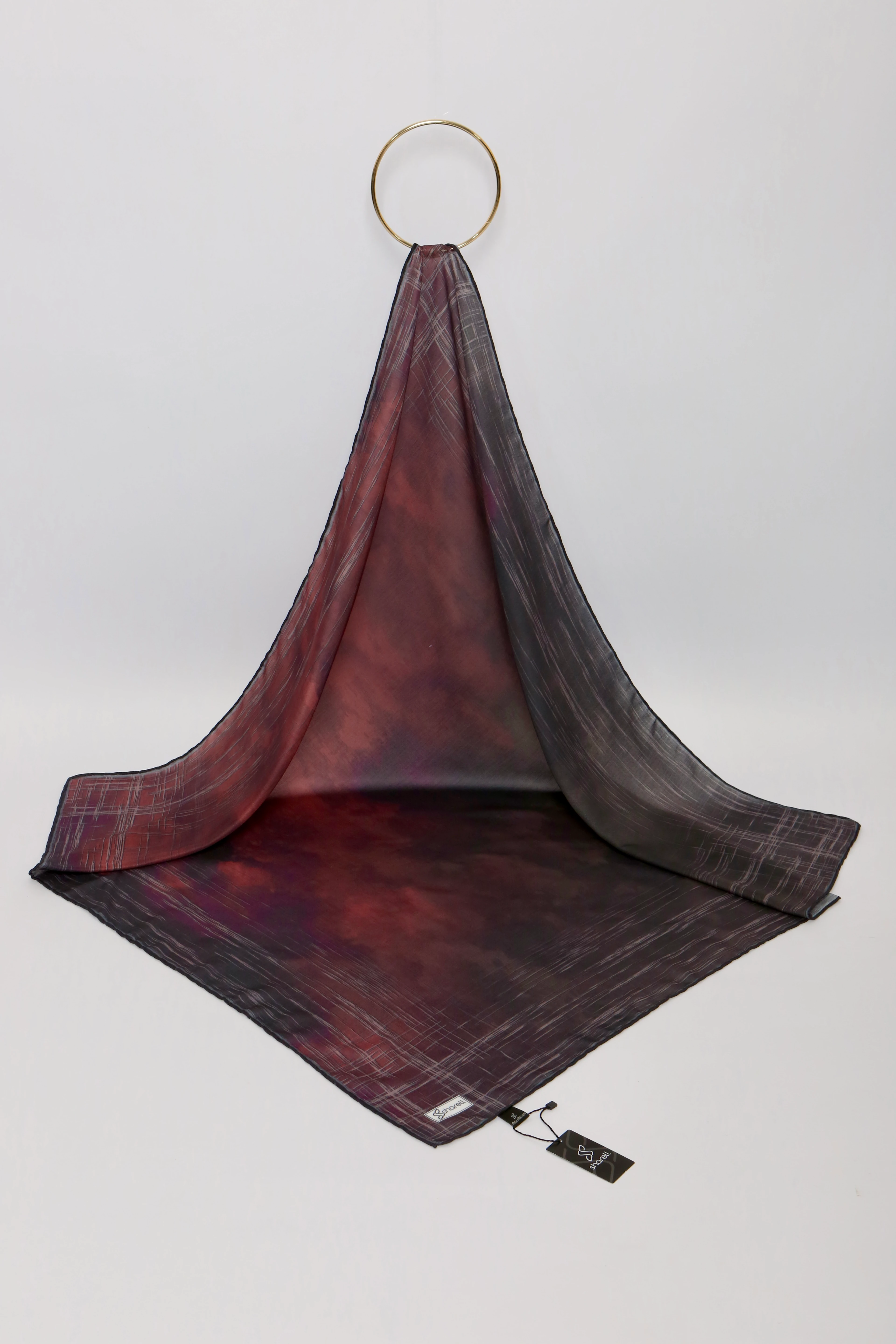 DE MORE EŞARP LUNARİS SERİSİ KOYU MÜRDÜM