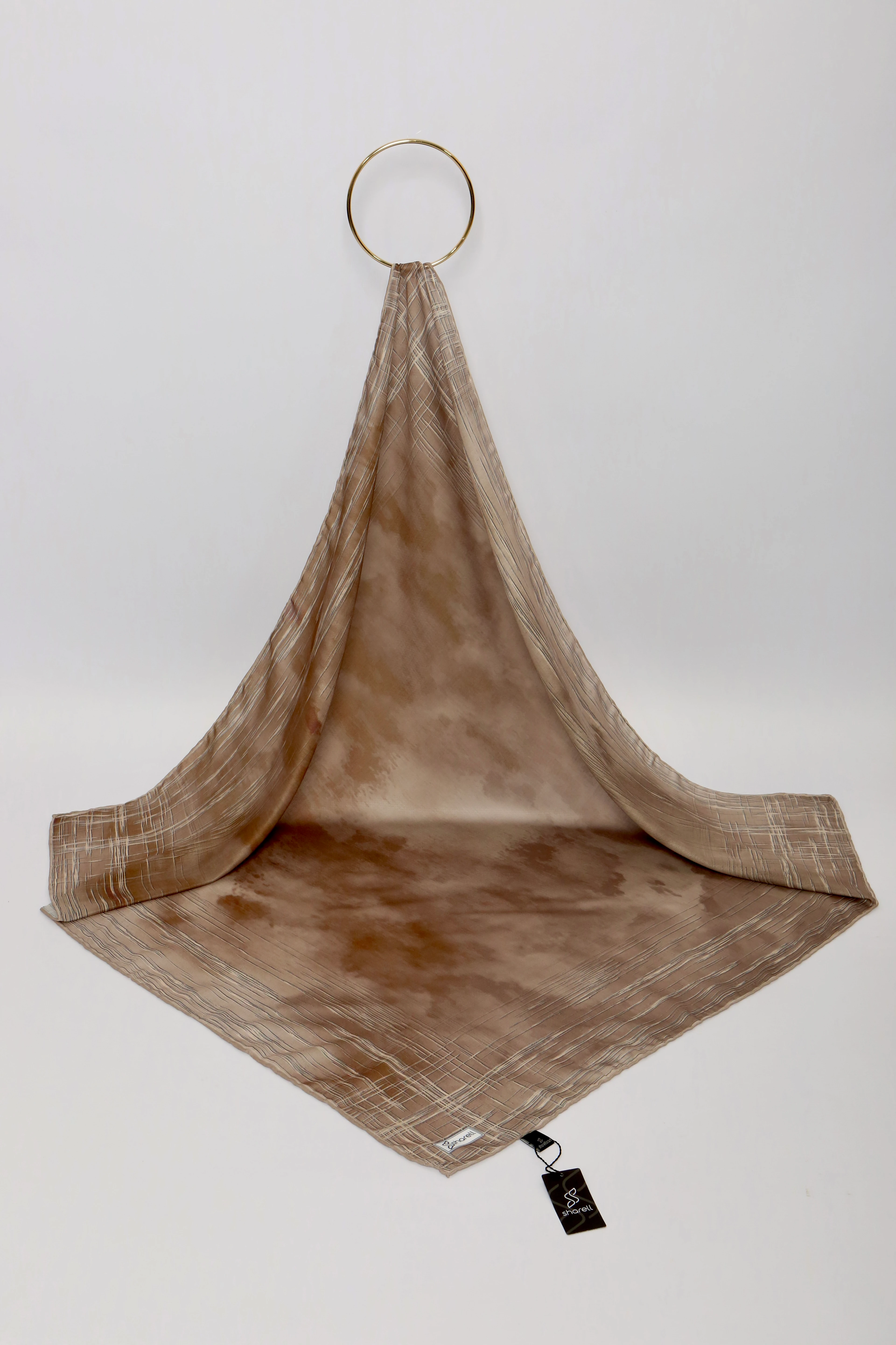 DE MORE EŞARP LUNARİS SERİSİ KAHVE BEJ