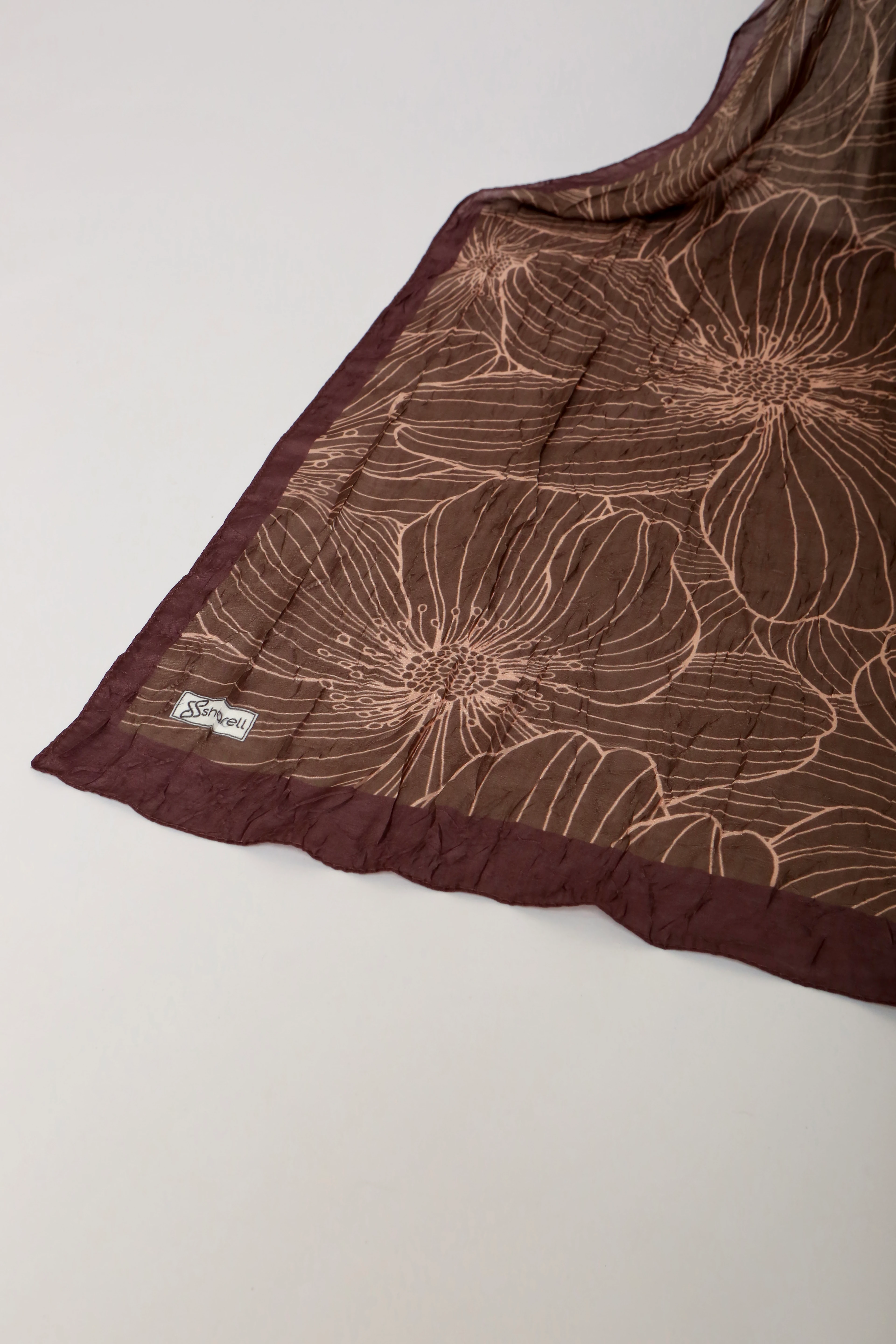 SERAFLORA BAMBU KRAŞ ŞAL KOYU KAHVE