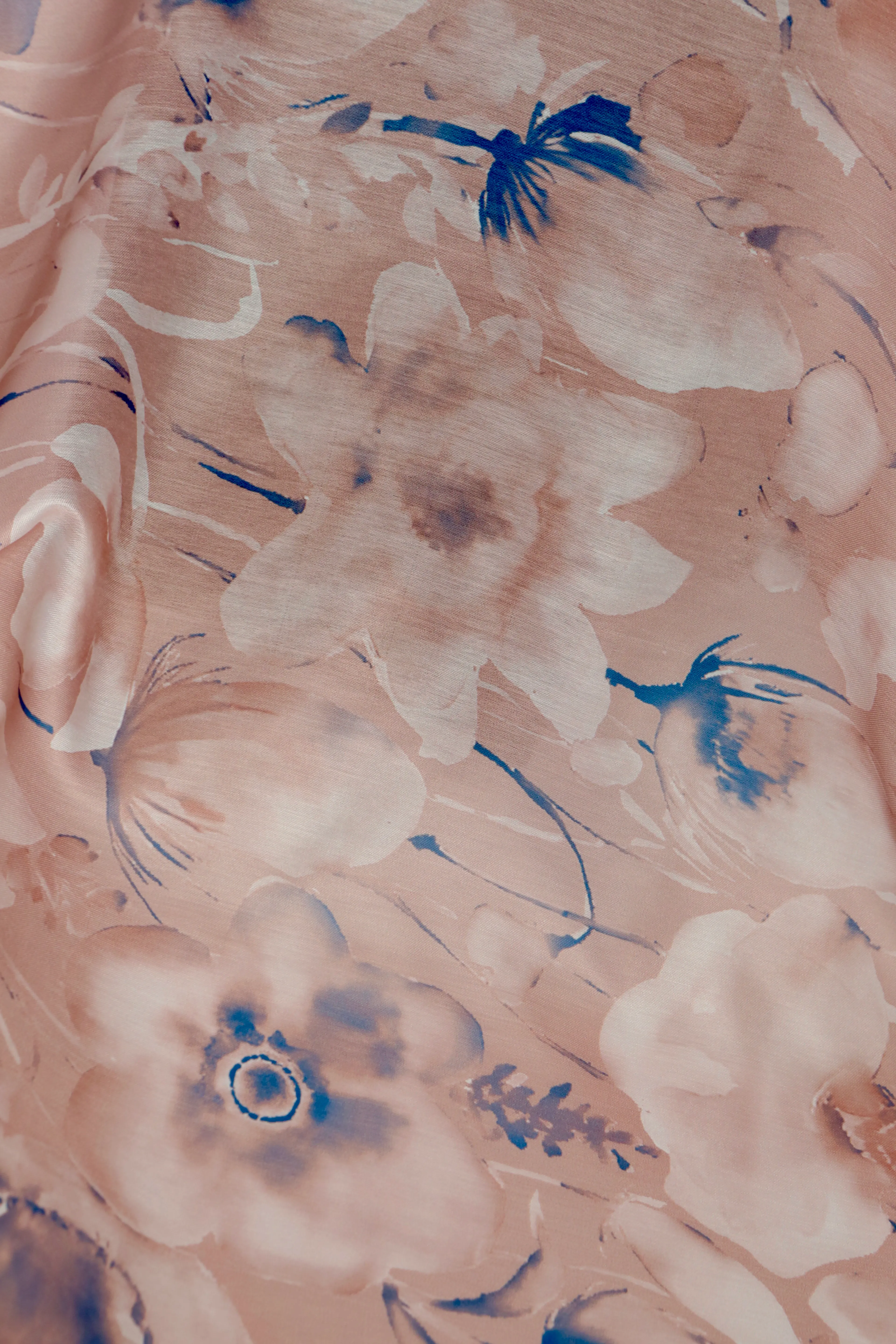 AQUARELLE DESEN SOFT ŞAL BORDO PUDRA