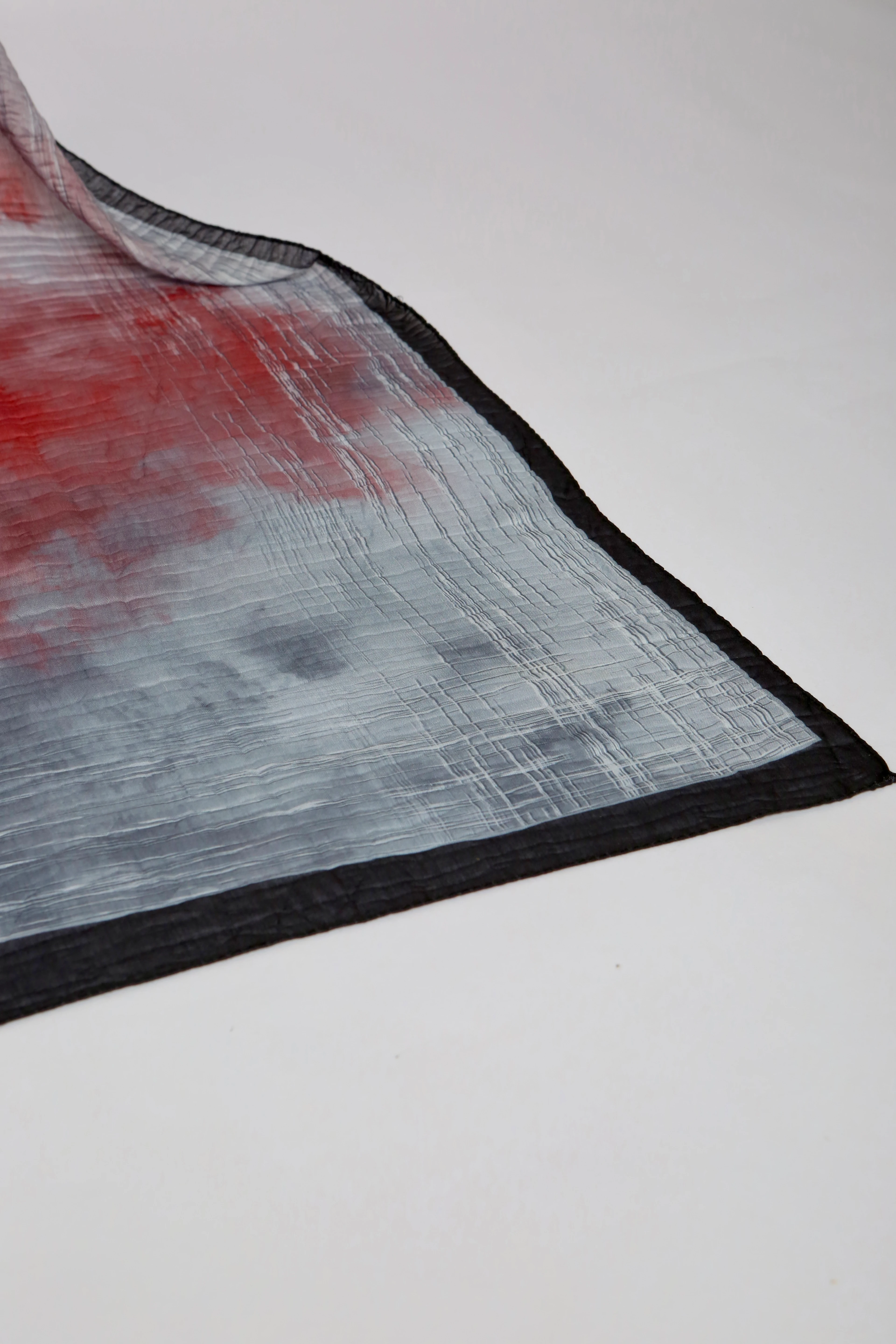 LUMEN DESEN MÜSLİN ŞAL FÜME GRİ