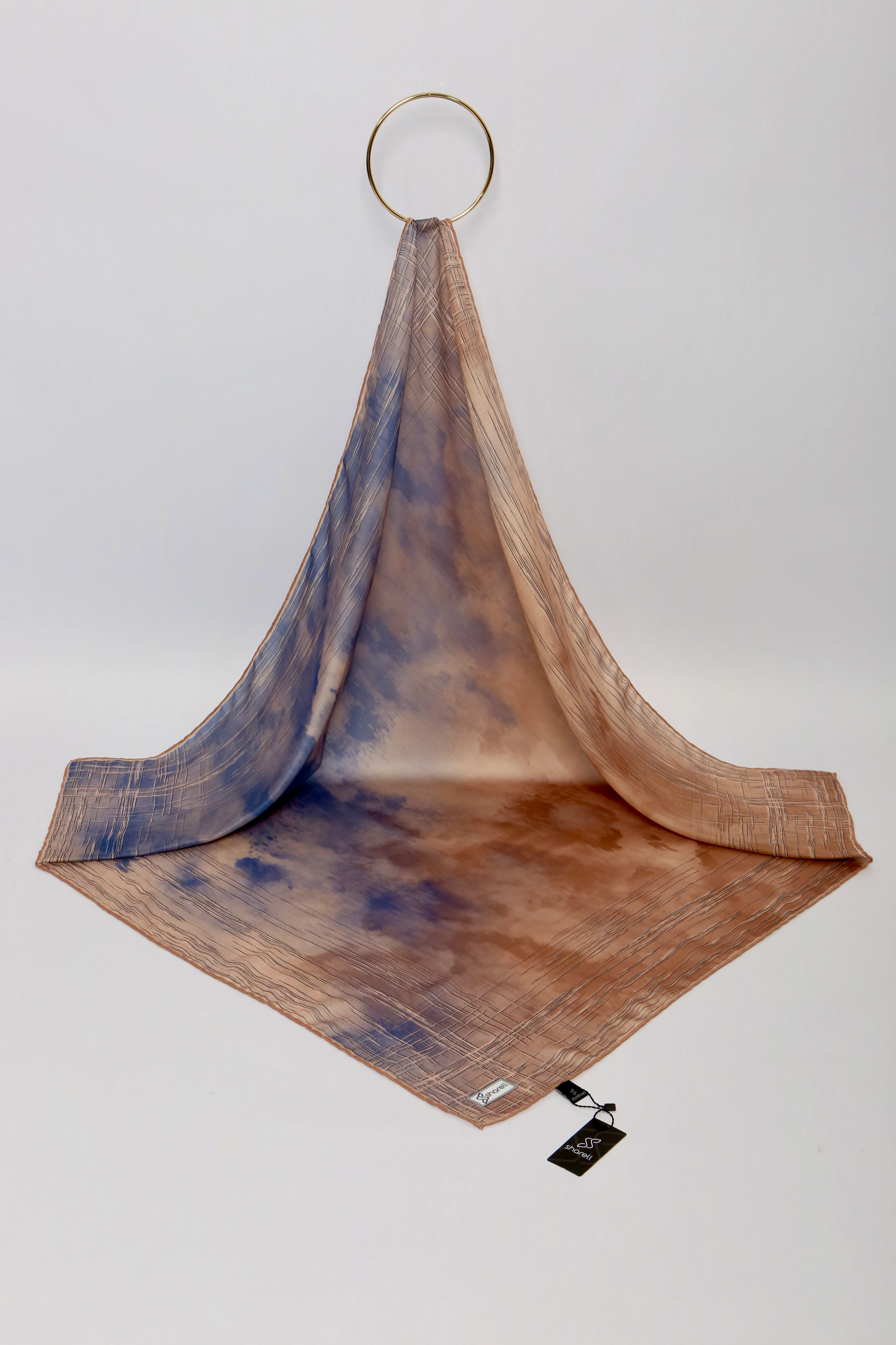 DE MORE EŞARP LUNARİS SERİSİ MAVİ VİZON